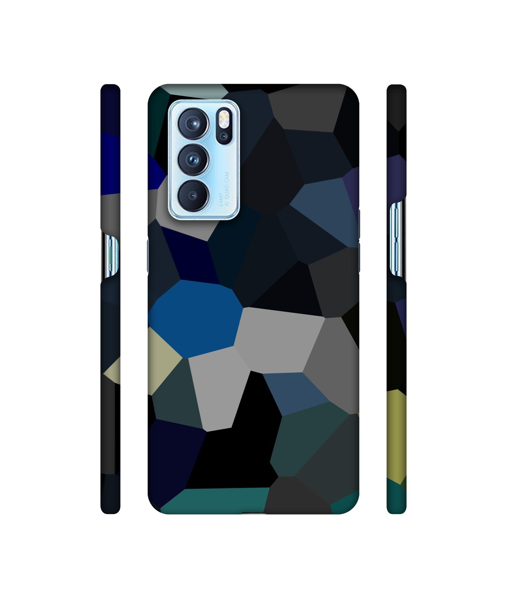 Mathematical Shape Designer Hard Back Cover for Oppo Reno6 Pro 5G