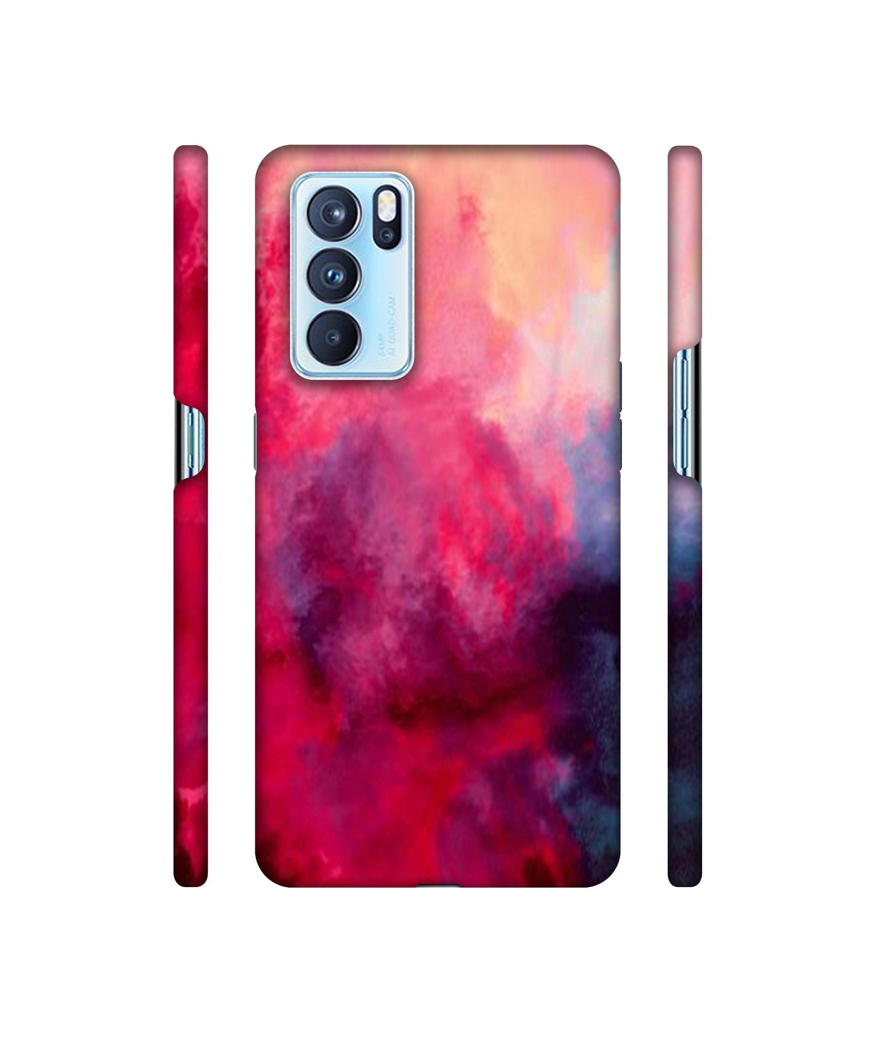 Holi Color Designer Hard Back Cover for Oppo Reno6 Pro 5G