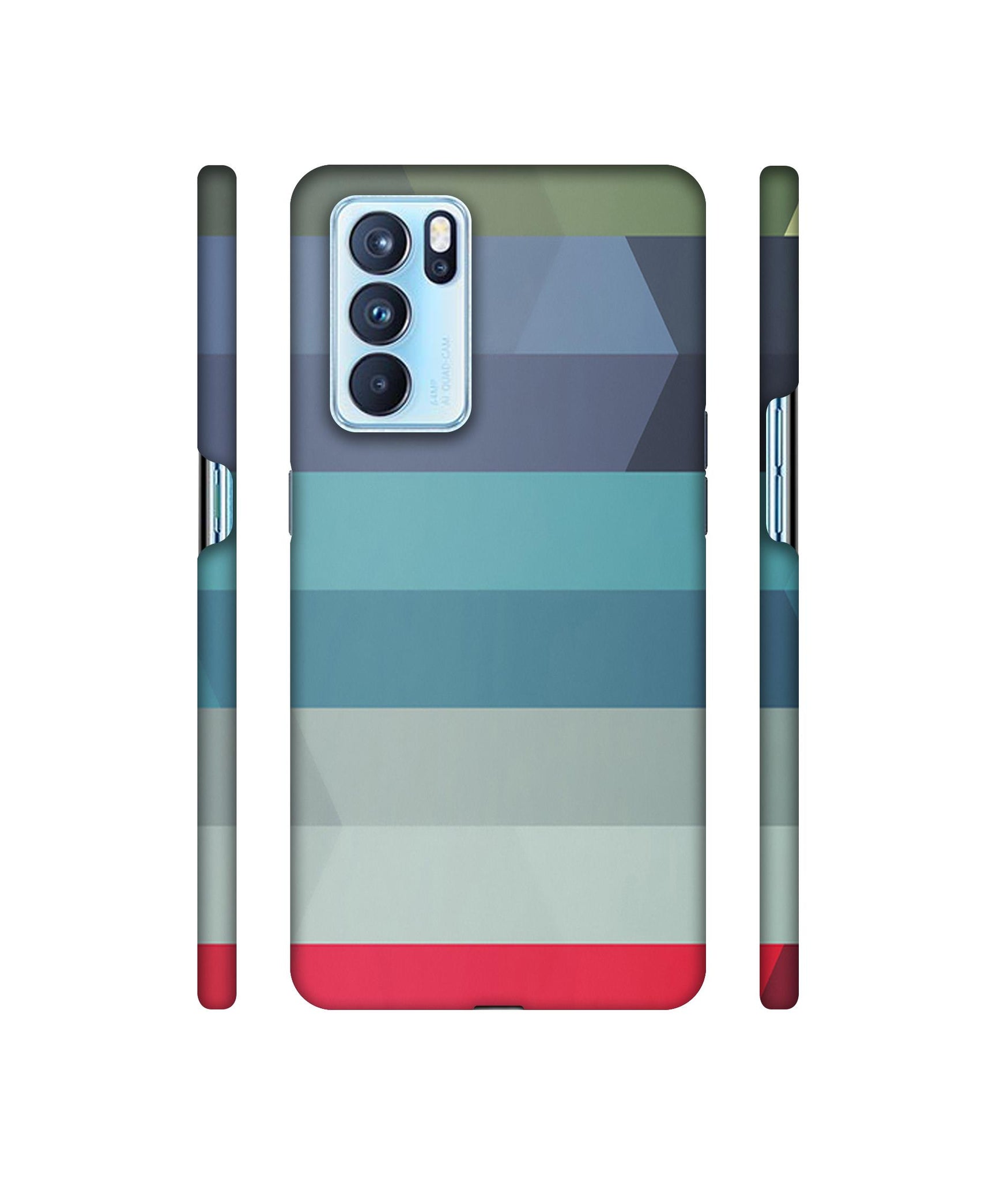 Colorful Lines Designer Hard Back Cover for Oppo Reno6 Pro 5G