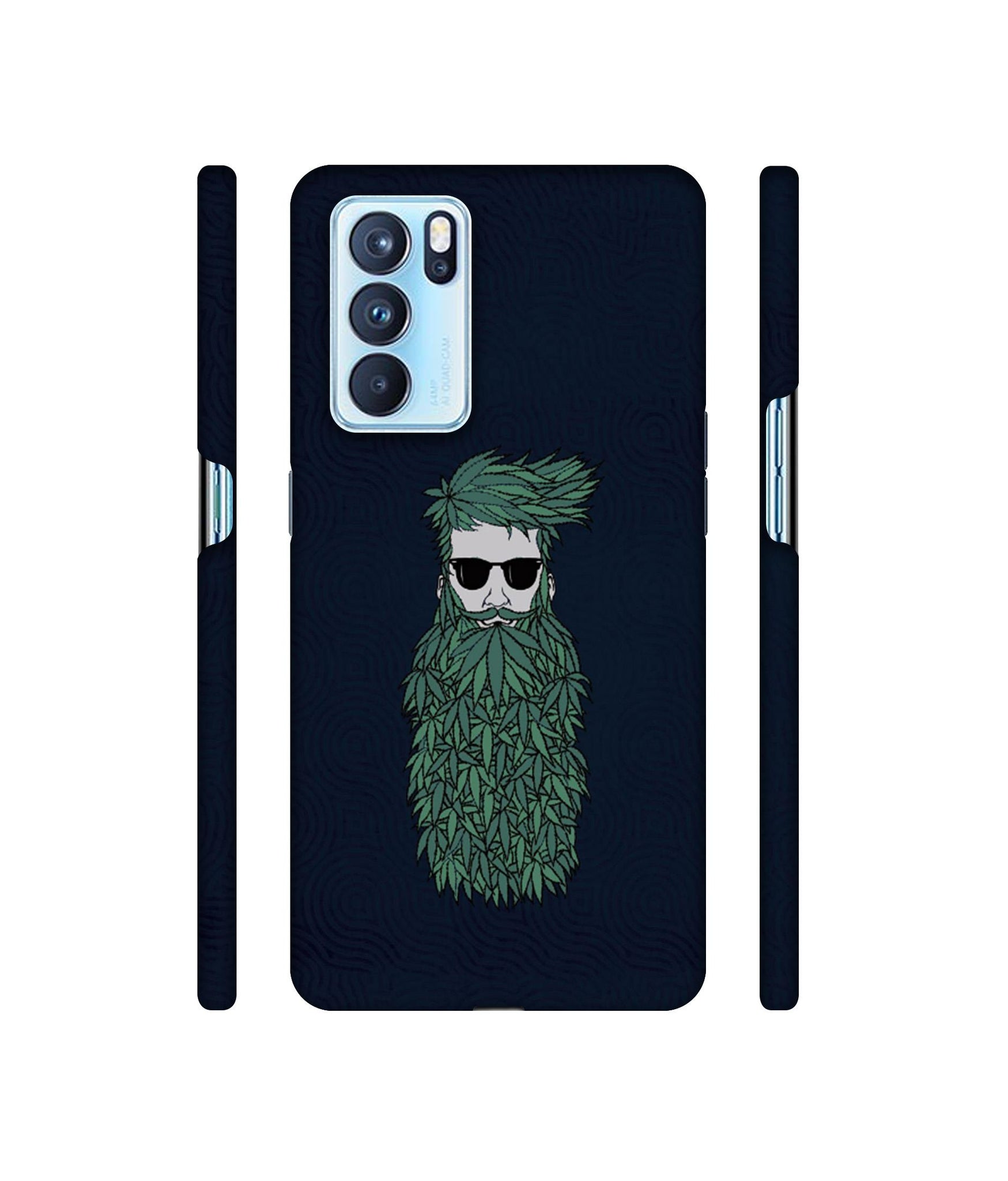 Beard Man Designer Hard Back Cover for Oppo Reno6 Pro 5G