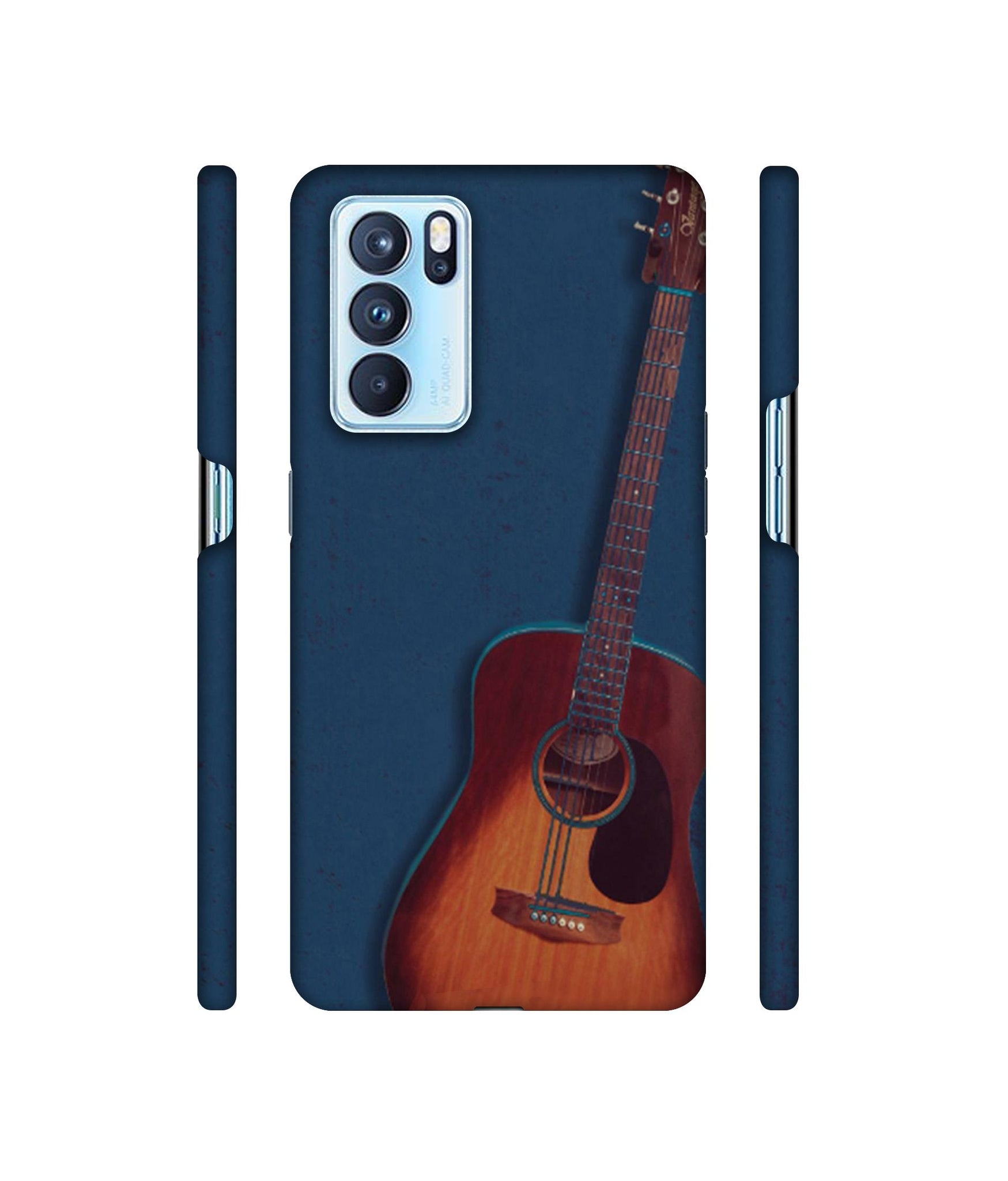 Guitar Designer Hard Back Cover for Oppo Reno6 Pro 5G