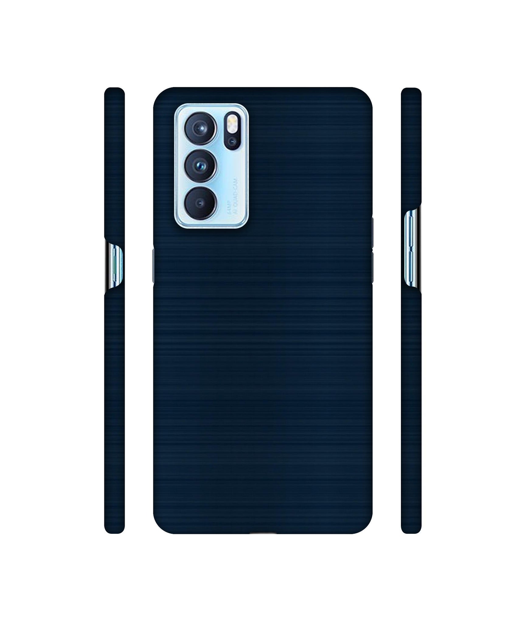 Blue Line Designer Hard Back Cover for Oppo Reno6 Pro 5G