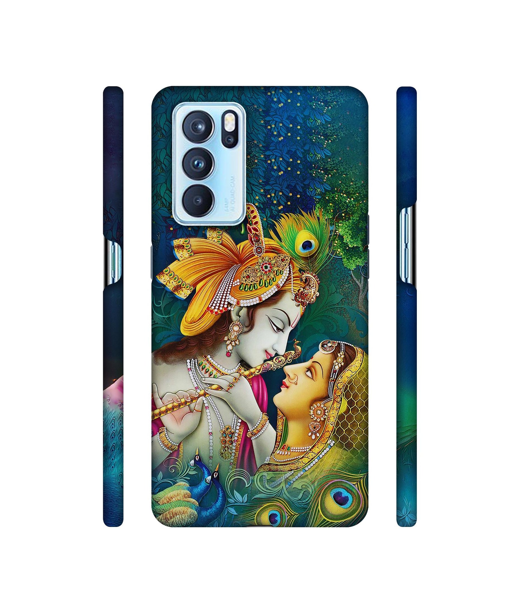 Radha Kishan Love Designer Hard Back Cover for Oppo Reno6 Pro 5G