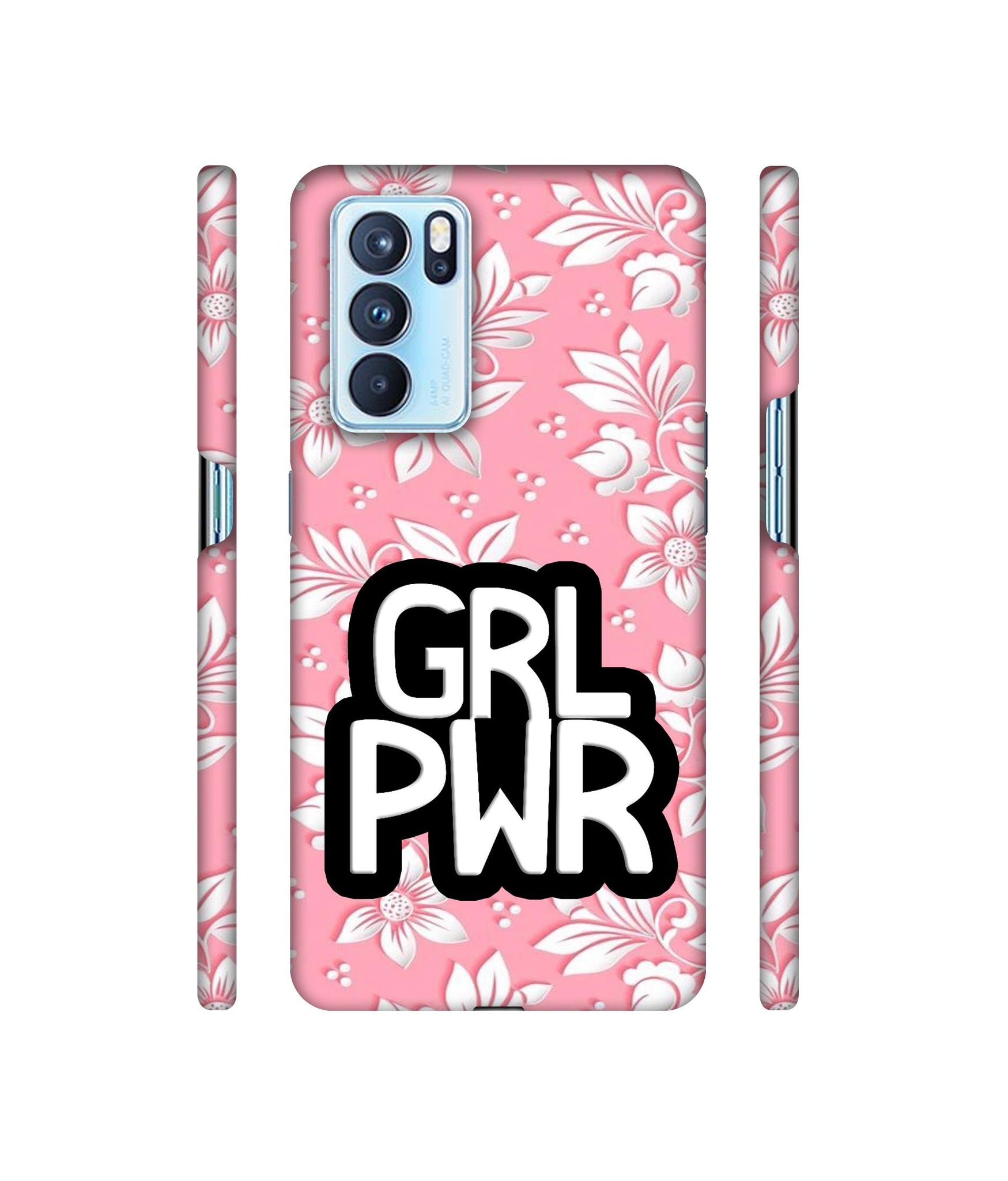 Girl Power Art Designer Hard Back Cover for Oppo Reno6 Pro 5G