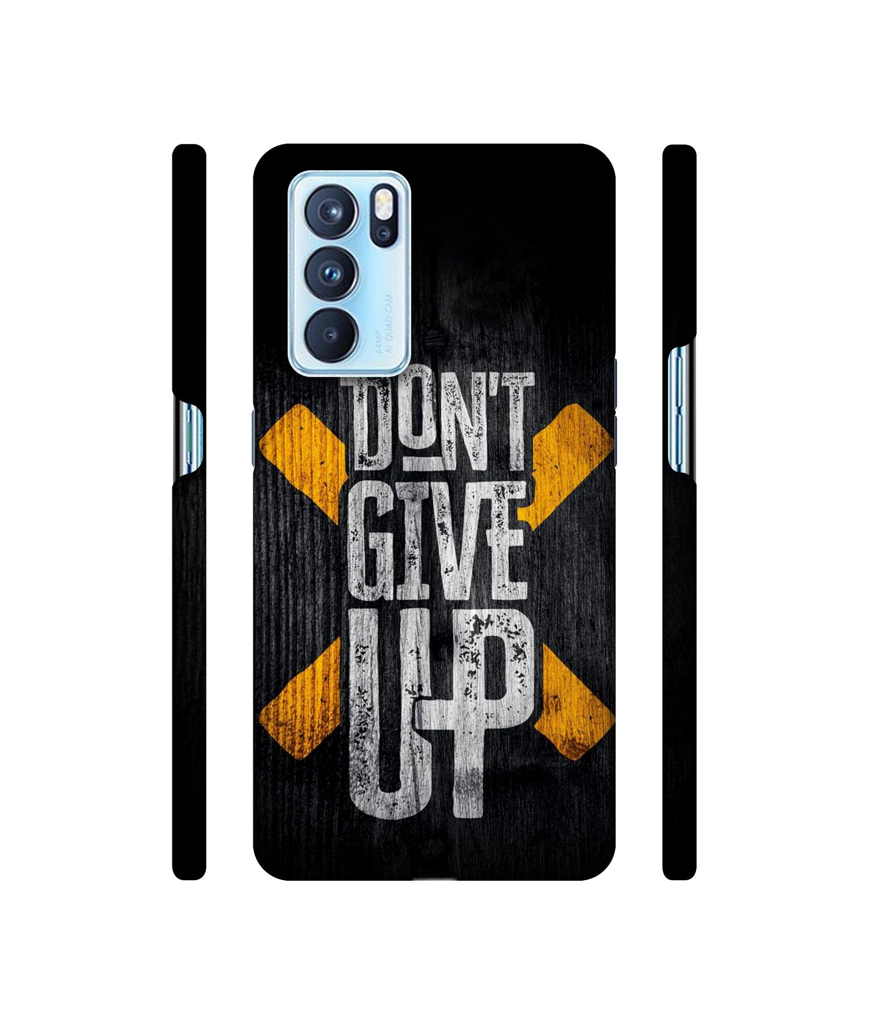 Don't Give Up Designer Hard Back Cover for Oppo Reno6 Pro 5G
