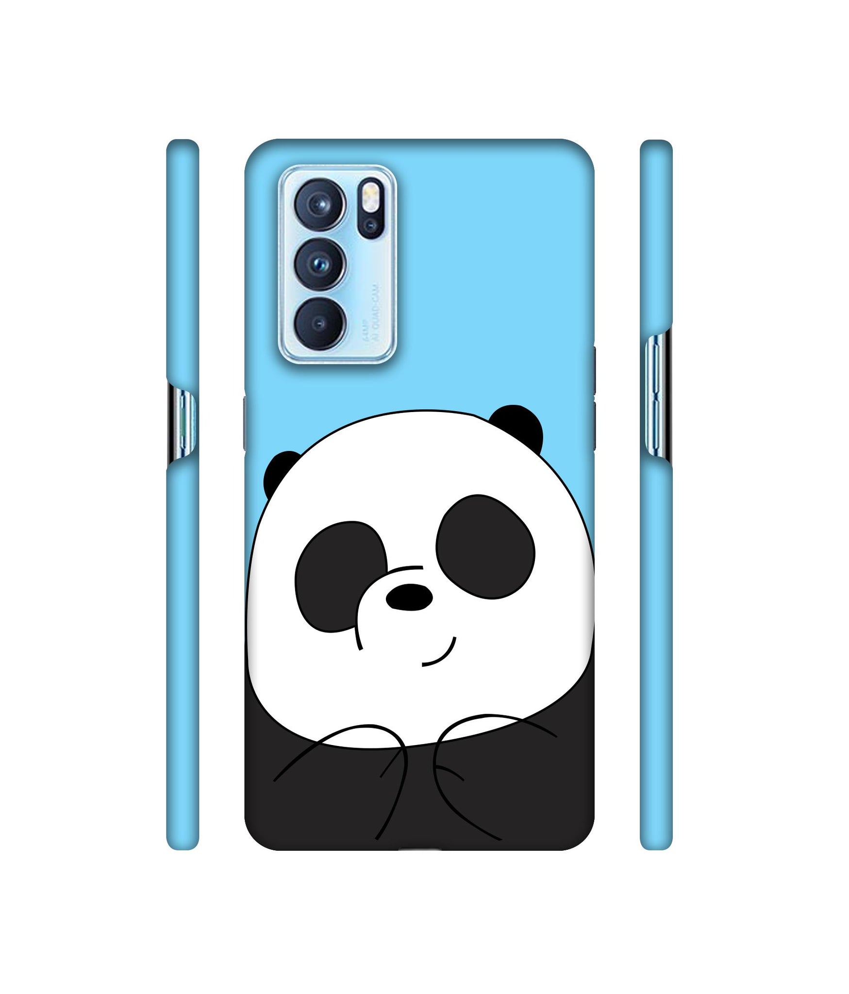 Cute Panda Designer Hard Back Cover for Oppo Reno6 Pro 5G