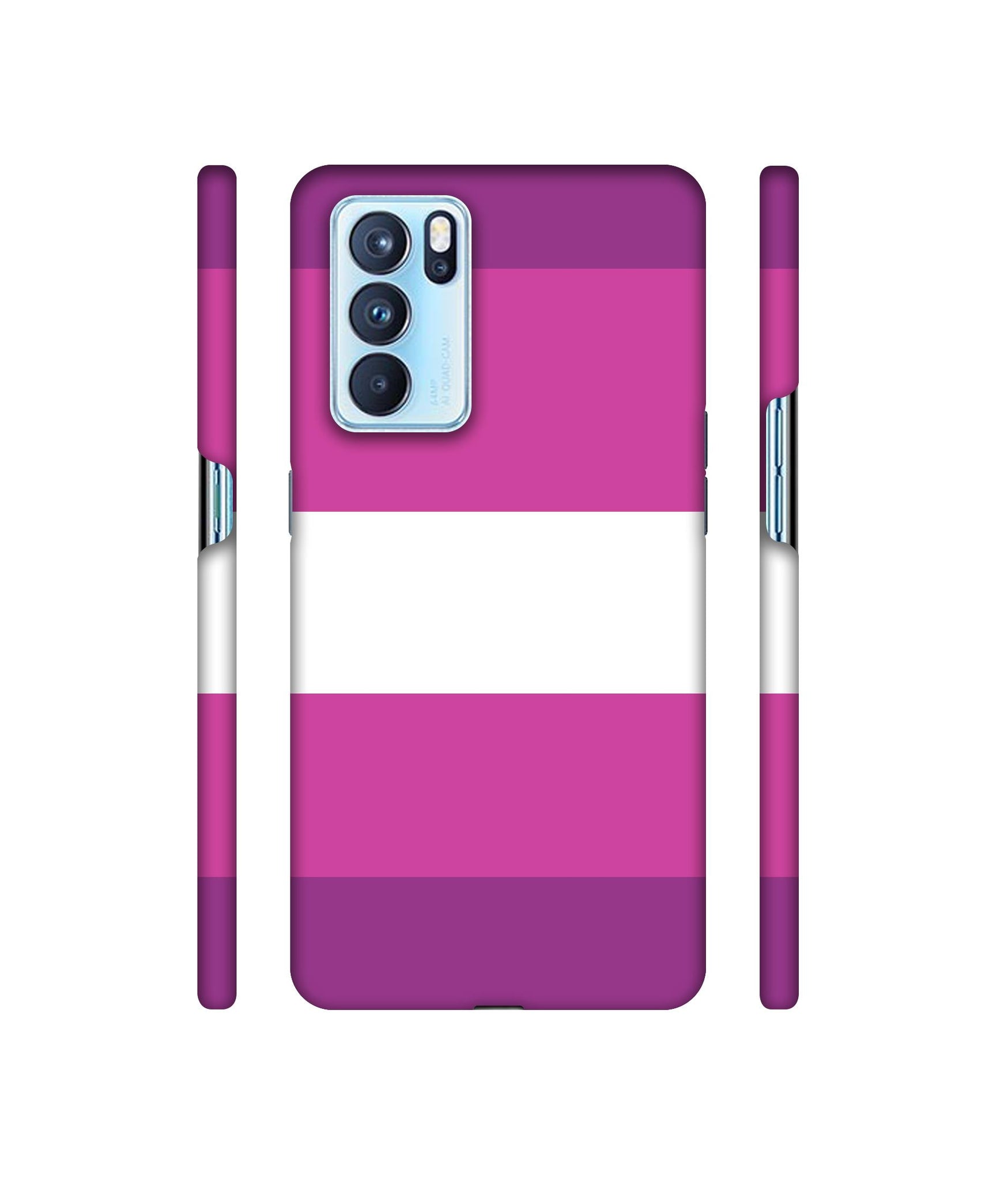 Purple Shade Straps Designer Hard Back Cover for Oppo Reno6 Pro 5G