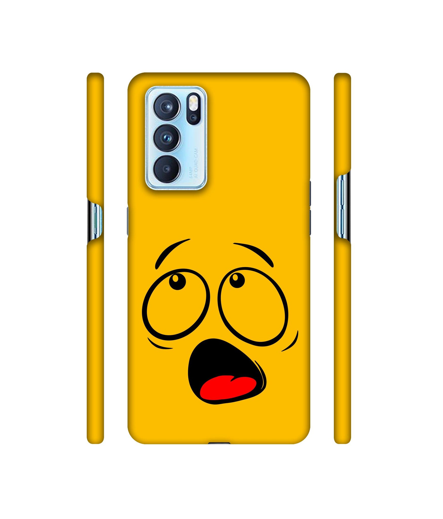 Scary Face Designer Hard Back Cover for Oppo Reno6 Pro 5G