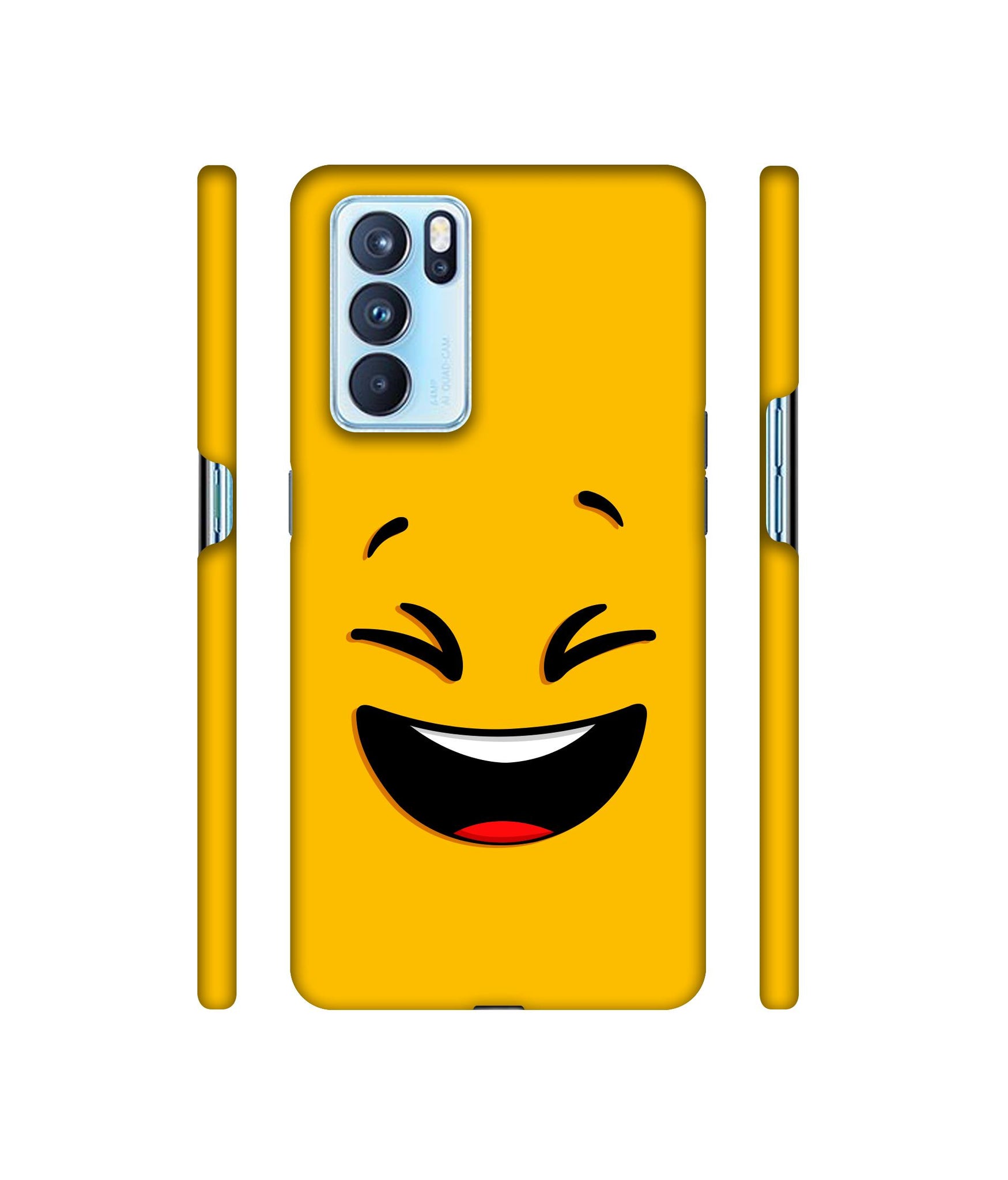 Smile Face Designer Hard Back Cover for Oppo Reno6 Pro 5G