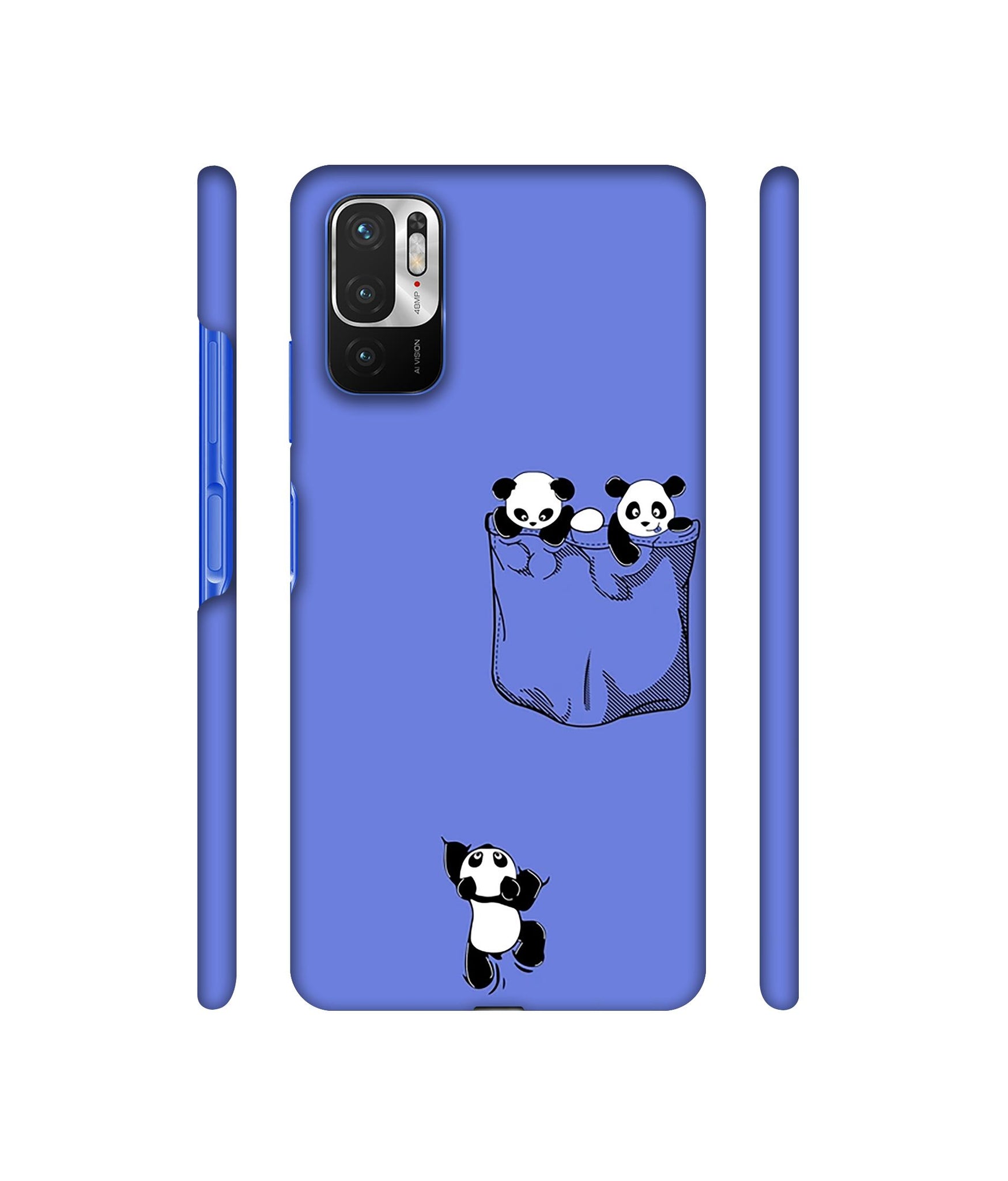 Poket Panda Designer Hard Back Cover for Mi Redmi Note 10T 5G