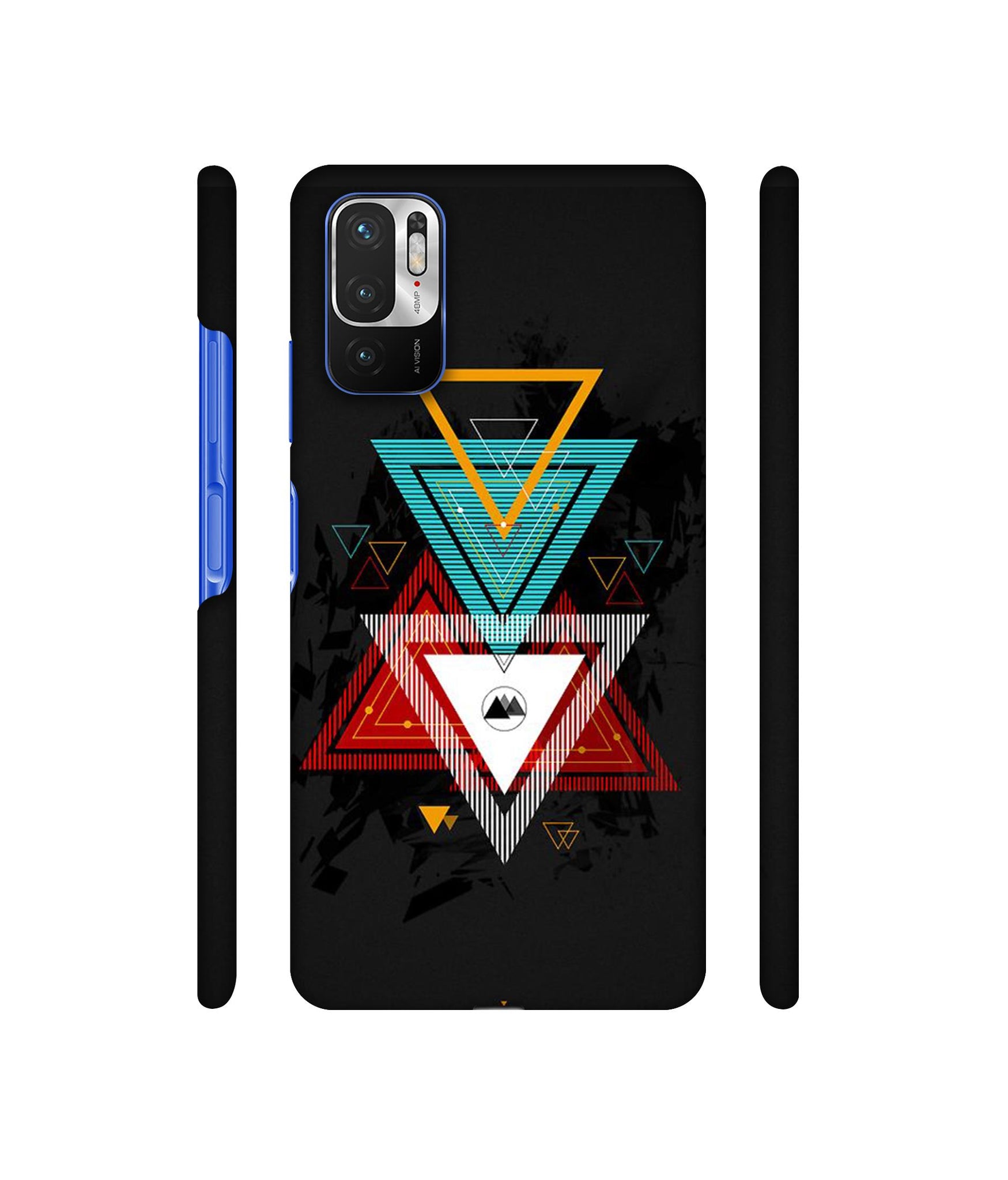 Illustrator Triangle Designer Hard Back Cover for Mi Redmi Note 10T 5G