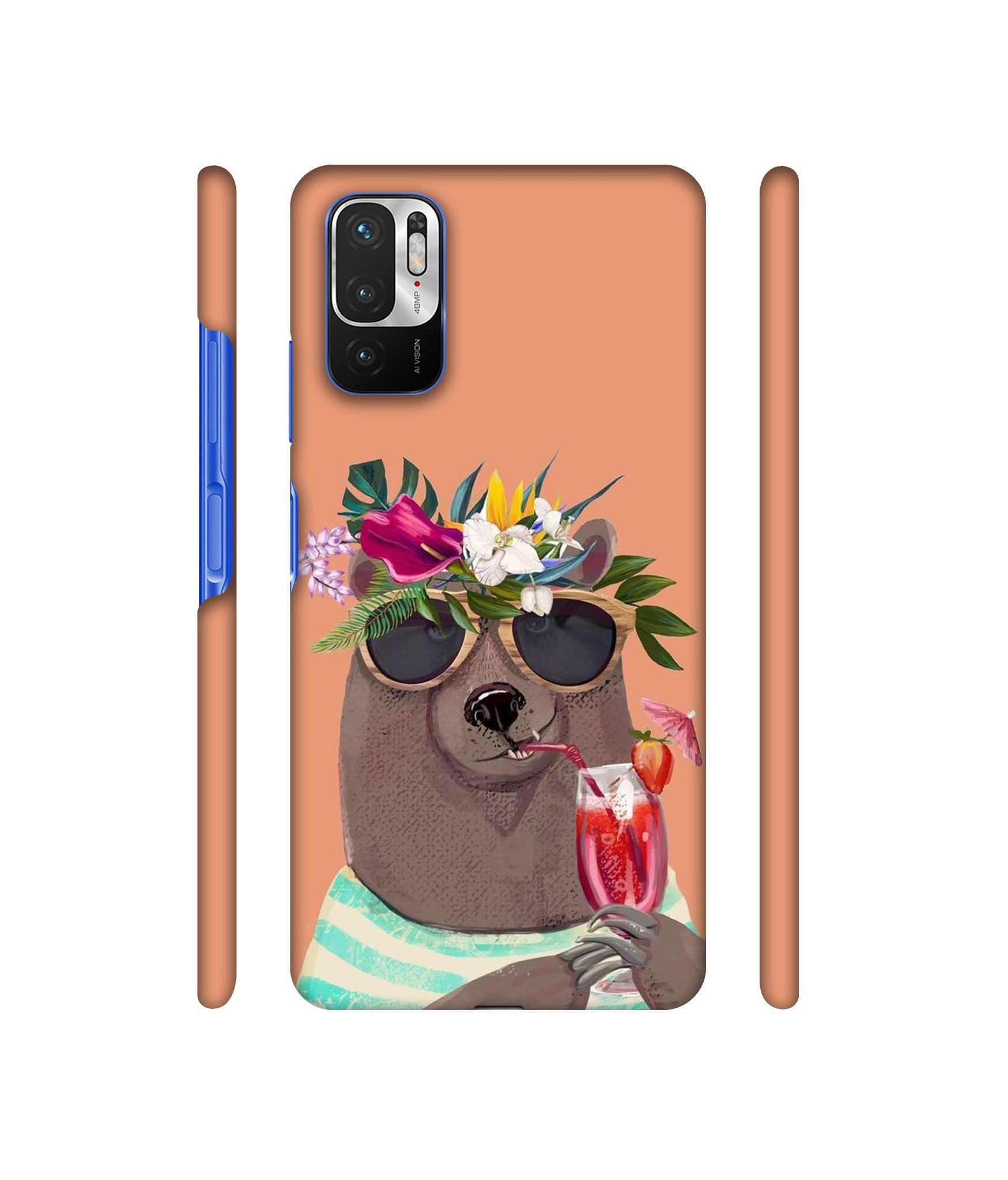 Summer Chill Beer Designer Hard Back Cover for Mi Redmi Note 10T 5G