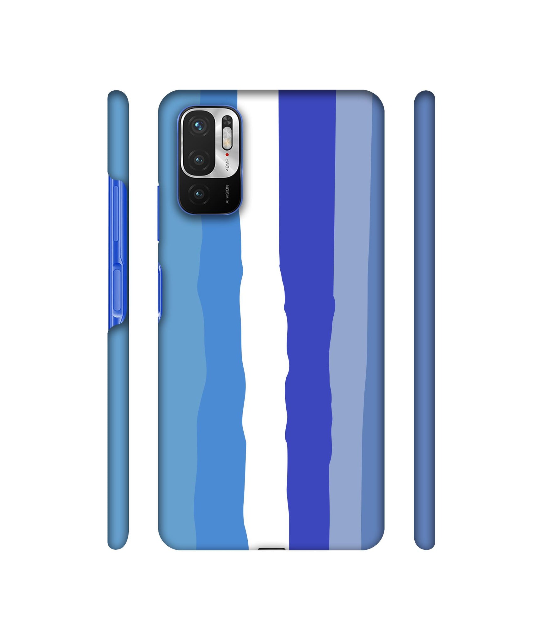 Blue Shade Rainbow Designer Hard Back Cover for Mi Redmi Note 10T 5G