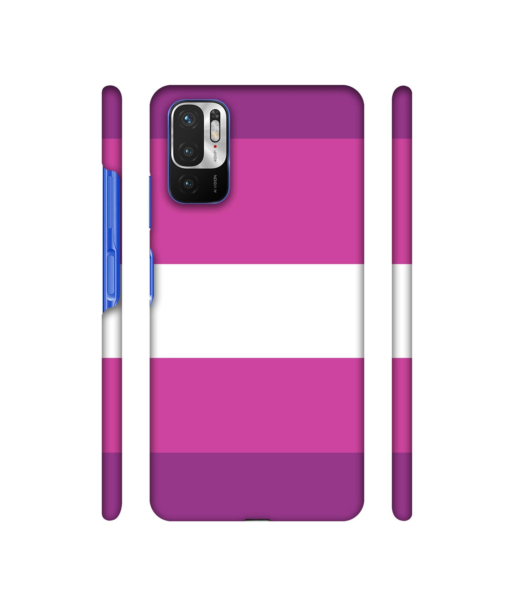 Purple Shade Straps Designer Hard Back Cover for Mi Redmi Note 10T 5G
