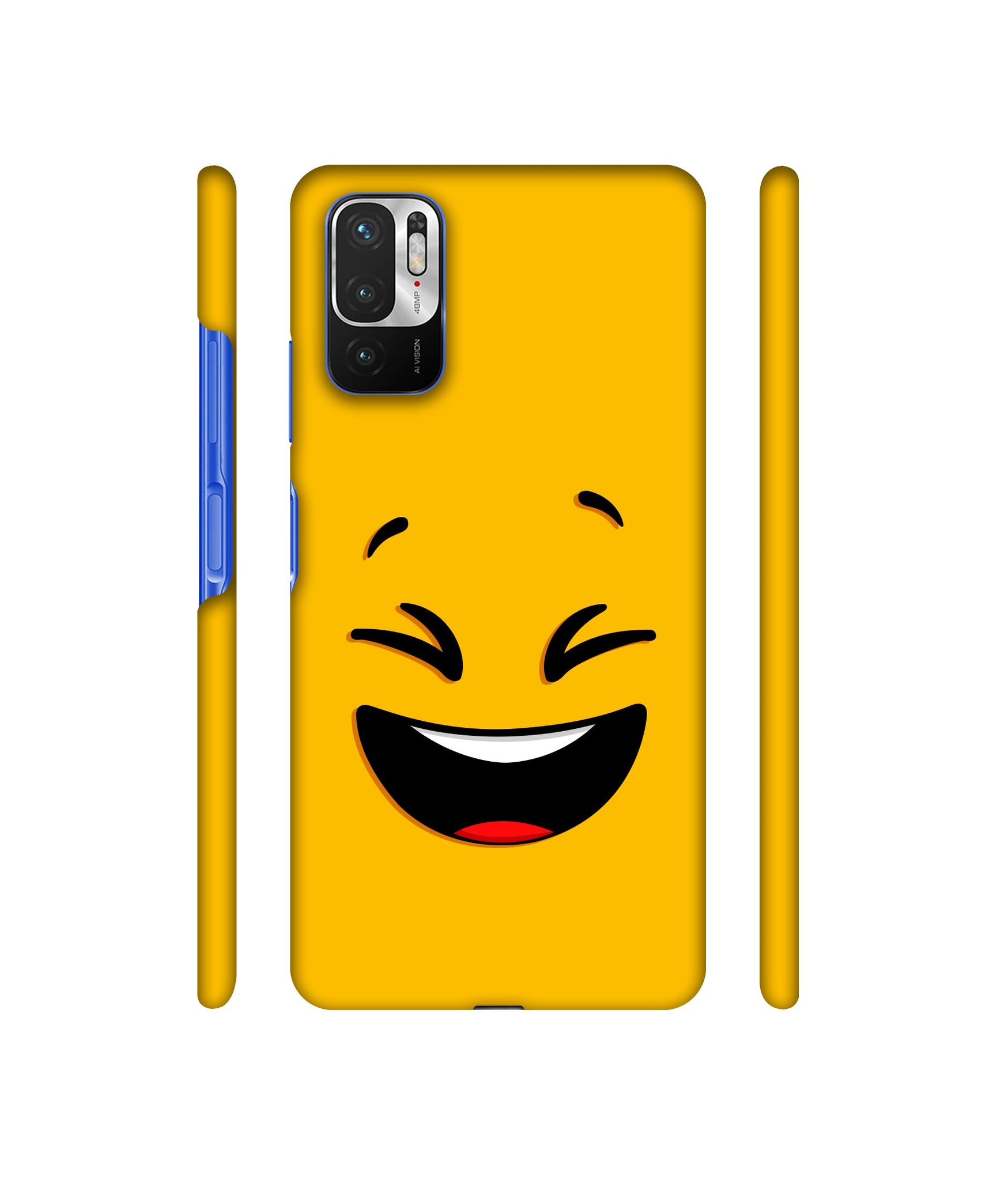 Smile Face Designer Hard Back Cover for Mi Redmi Note 10T 5G
