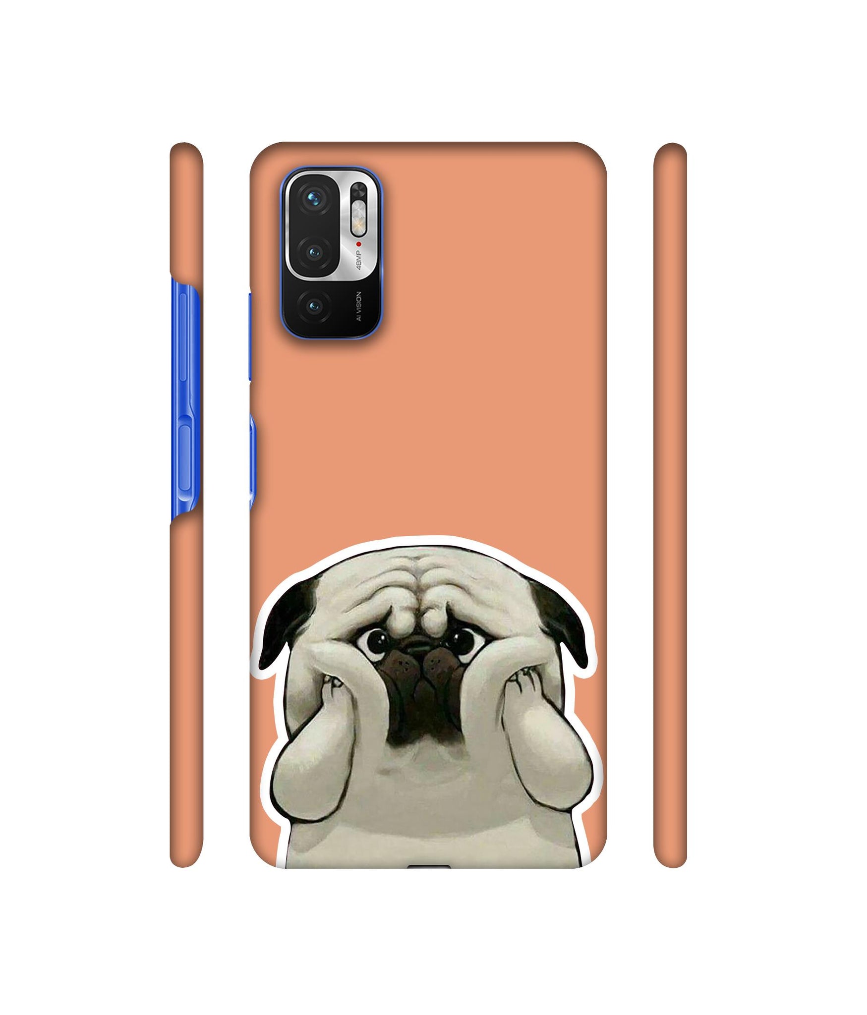 Pot Dog Pich Colour Designer Hard Back Cover for Mi Redmi Note 10T 5G