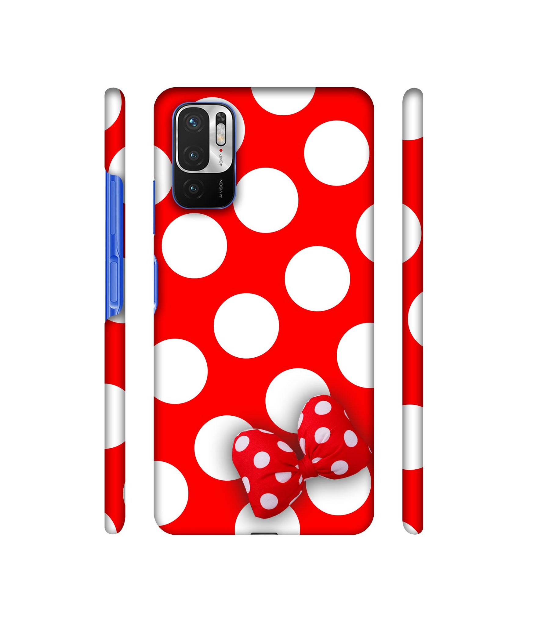 White Bubble Designer Hard Back Cover for Mi Redmi Note 10T 5G