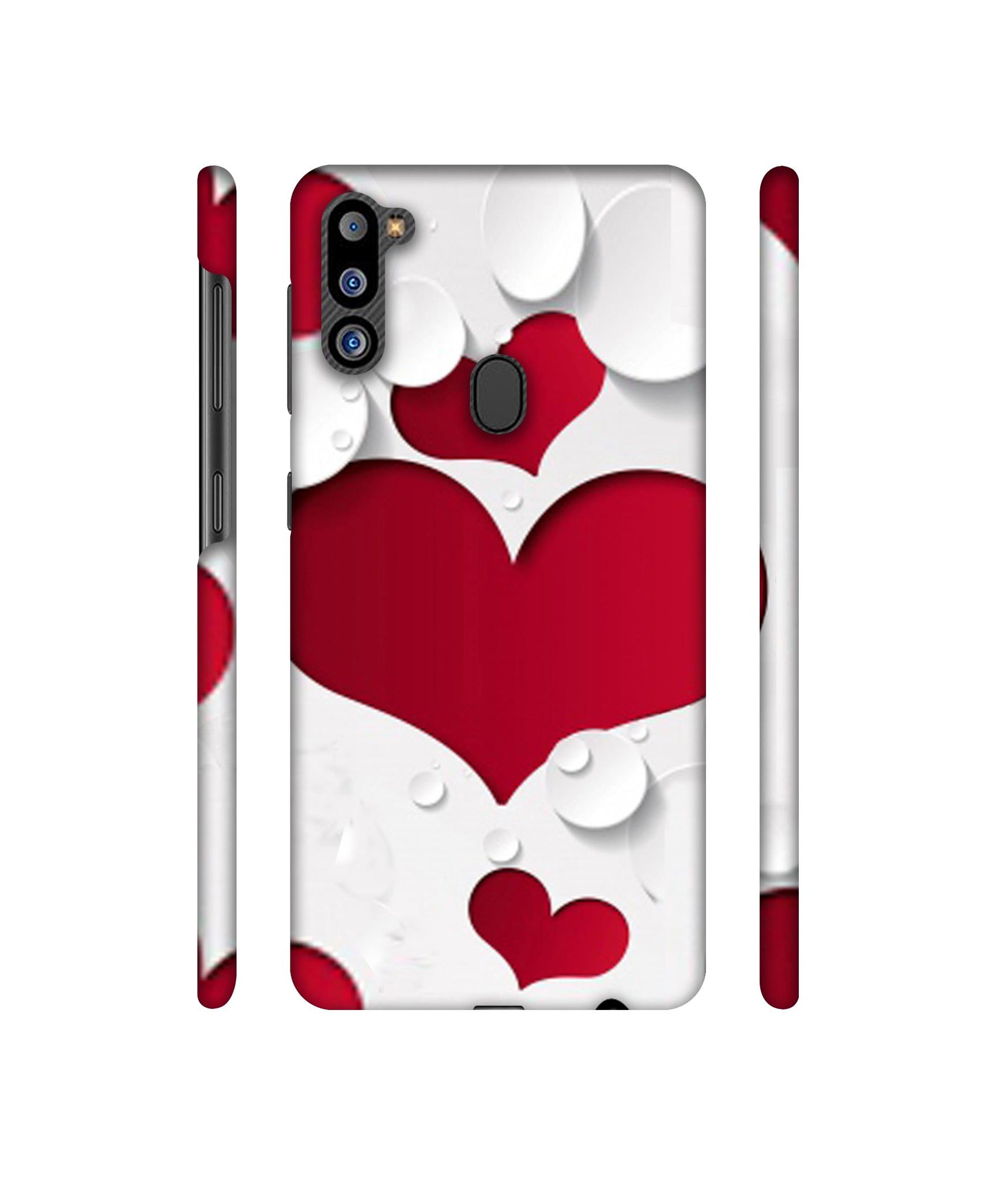 Multiple Hearts Designer Hard Back Cover for Samsung Galaxy M21 2021 Edition