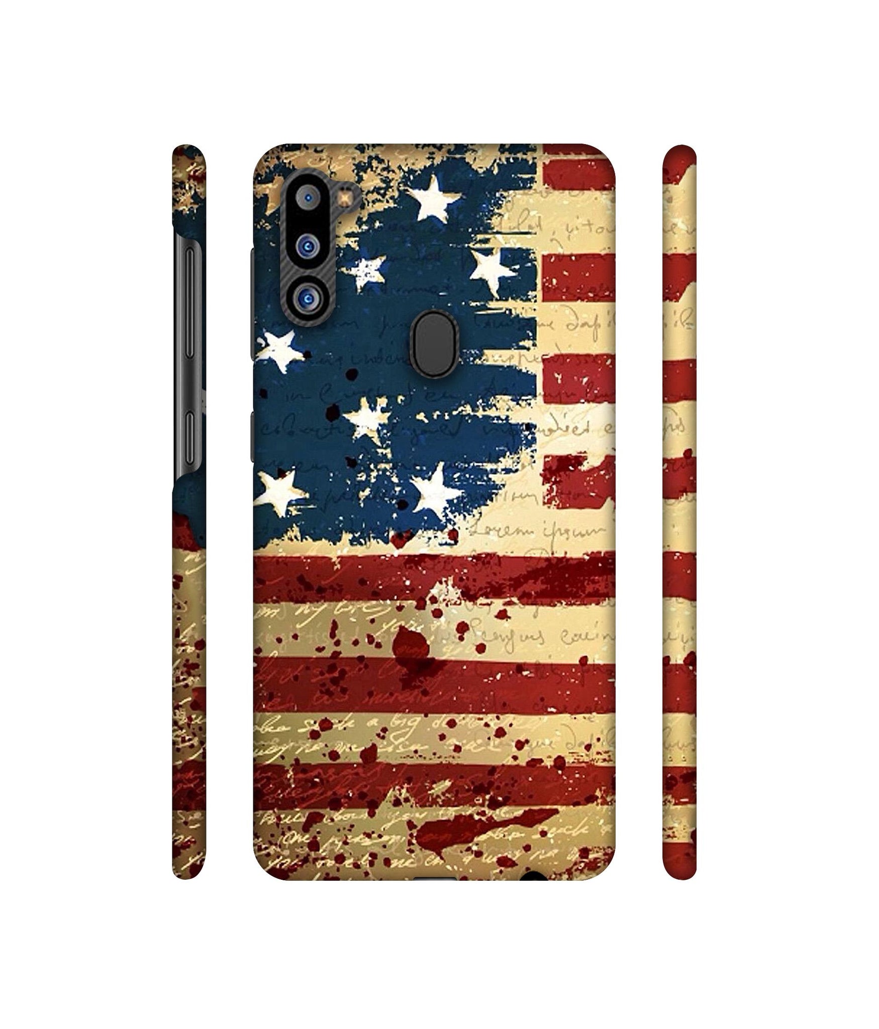 Colorful USA Flag Designer Hard Back Cover for Samsung Galaxy M21 2021 Edition