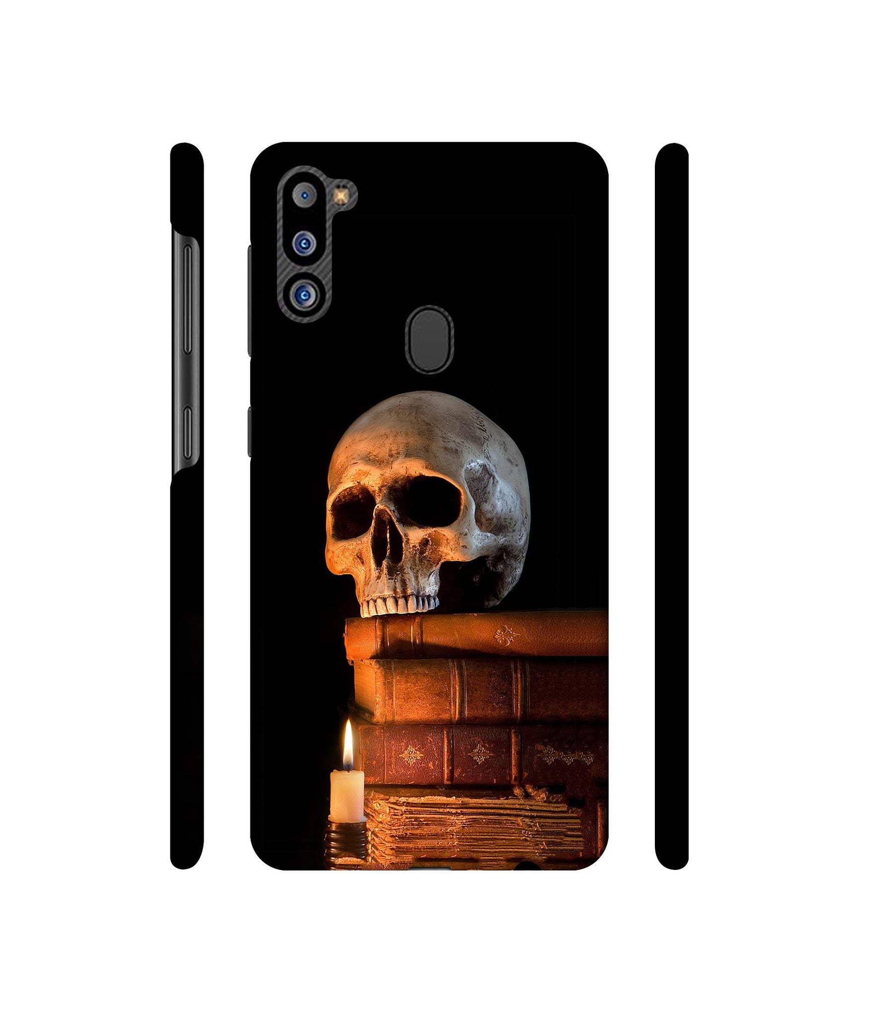 Skull Magic Candles Books Designer Hard Back Cover for Samsung Galaxy M21 2021 Edition