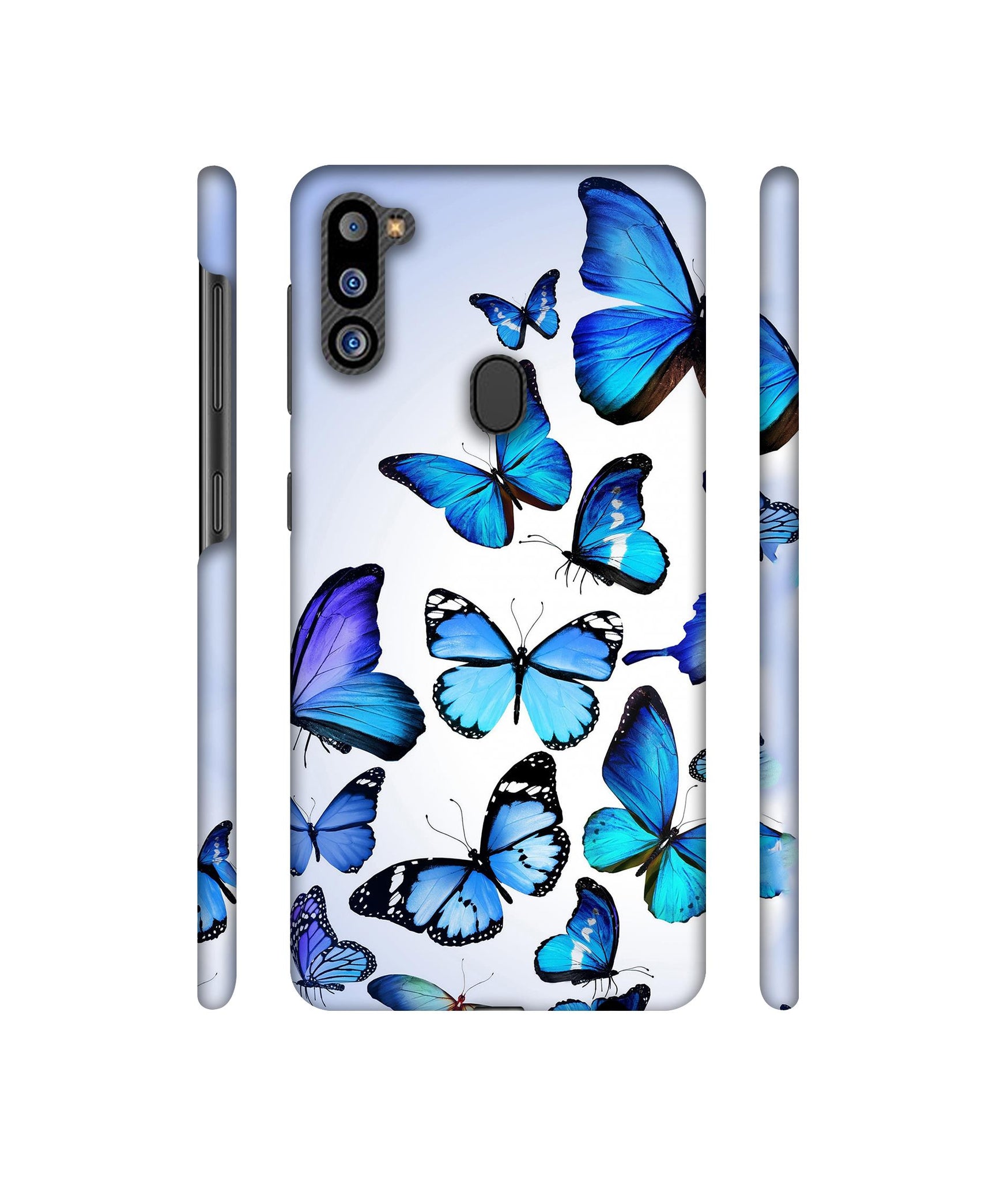 Colorful Flying Butterfly Designer Hard Back Cover for Samsung Galaxy M21 2021 Edition