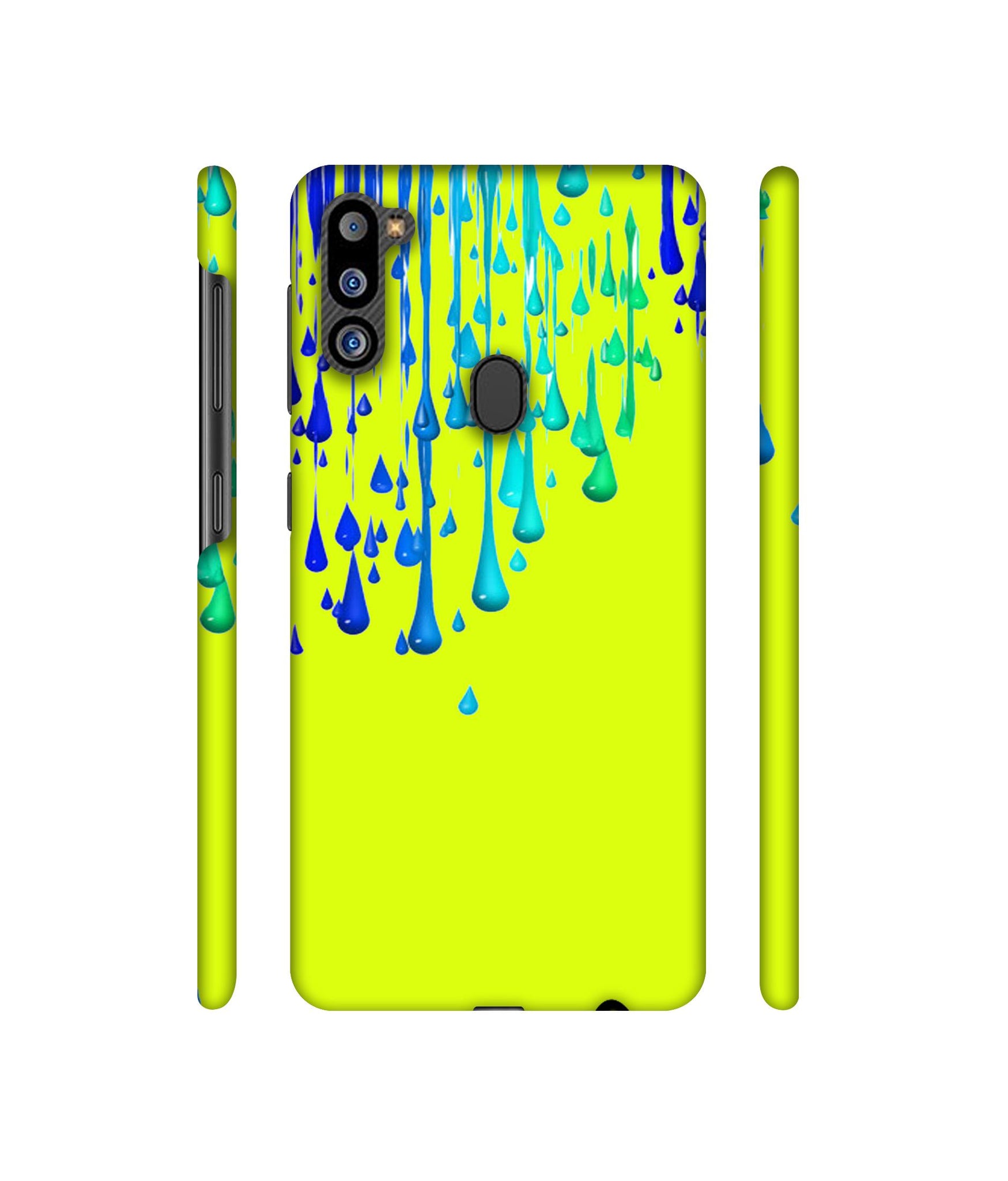 Neon Paint Designer Hard Back Cover for Samsung Galaxy M21 2021 Edition