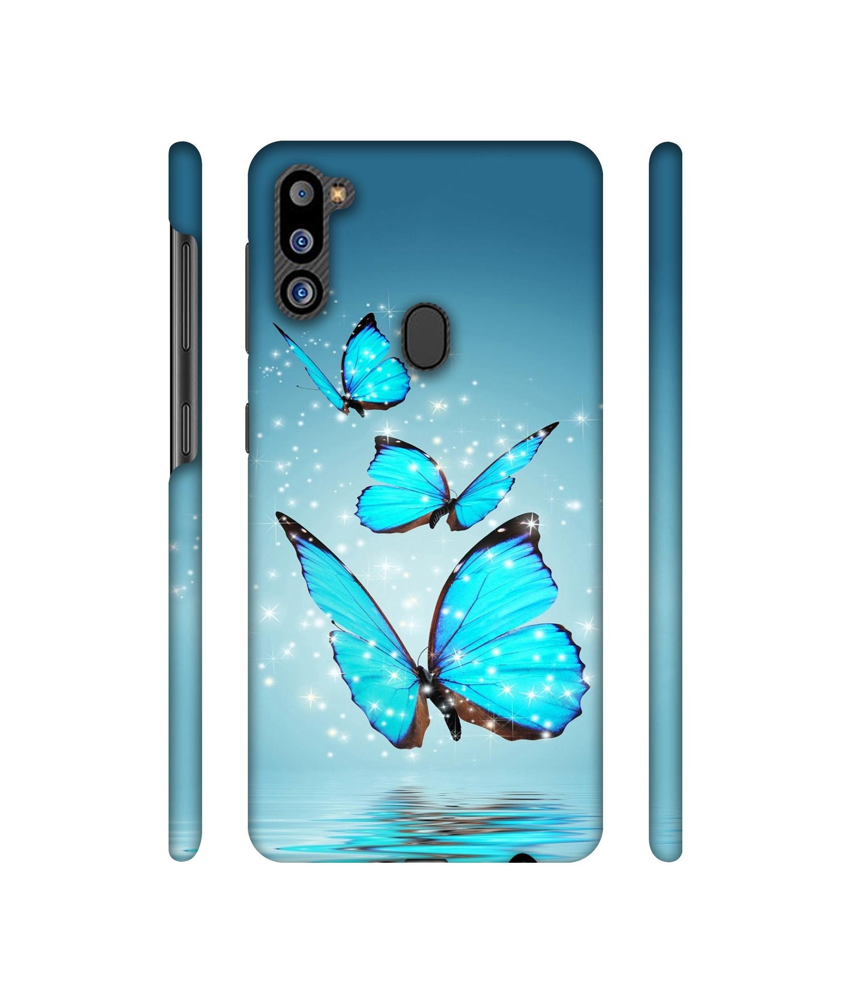 Flying Butterflies Designer Hard Back Cover for Samsung Galaxy M21 2021 Edition