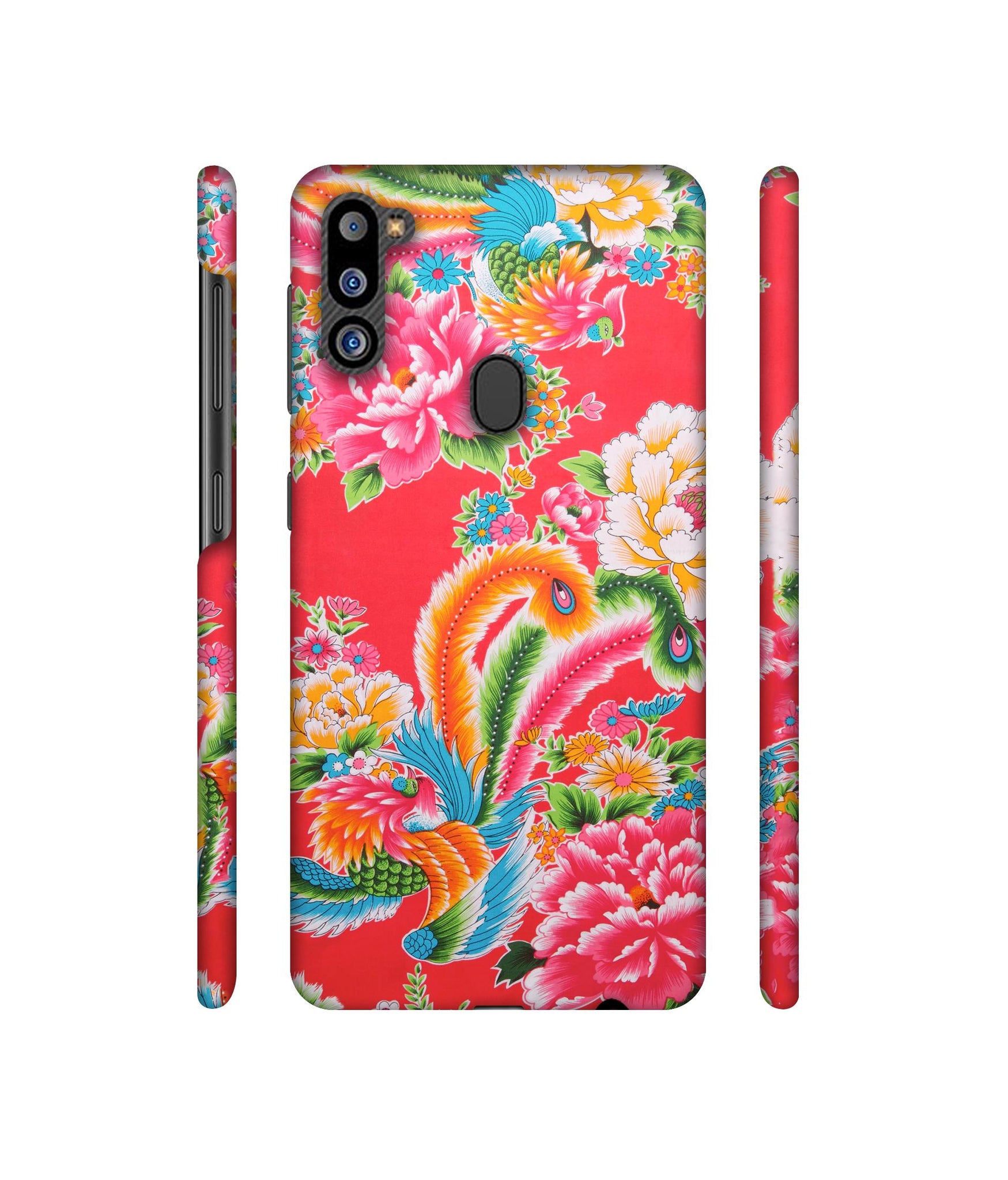 Cute Floral Pattern Print Designer Hard Back Cover for Samsung Galaxy M21 2021 Edition