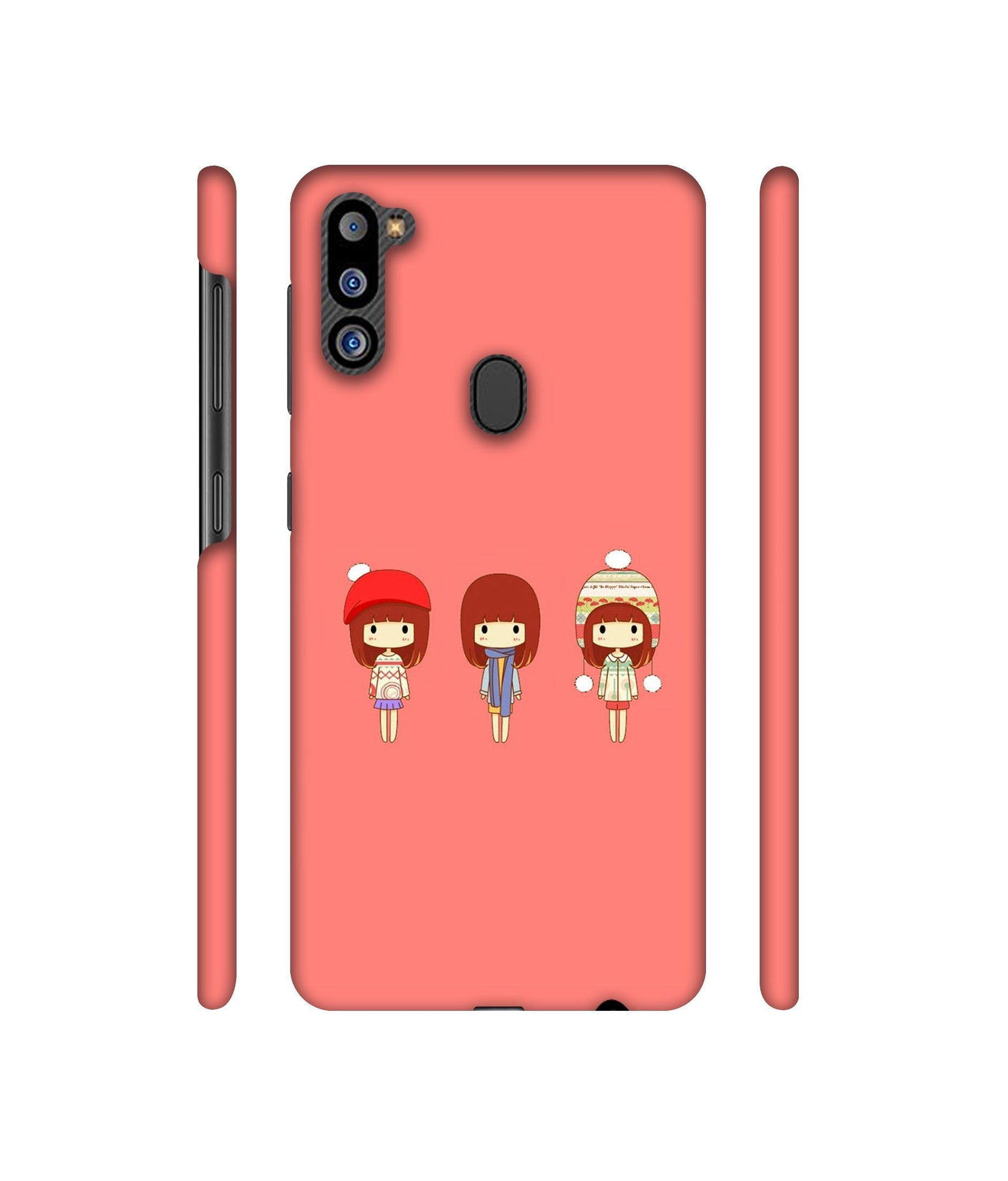 Cute Girls Designer Hard Back Cover for Samsung Galaxy M21 2021 Edition