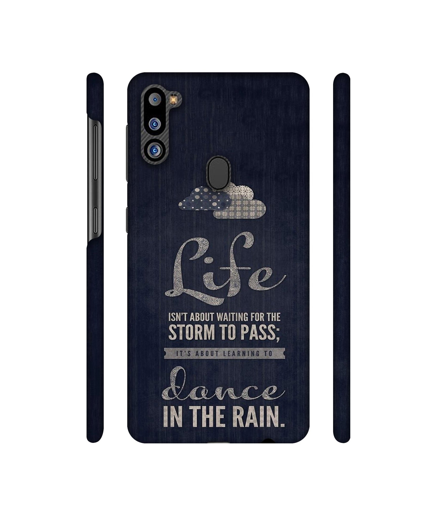 Life in The Rain Designer Hard Back Cover for Samsung Galaxy M21 2021 Edition