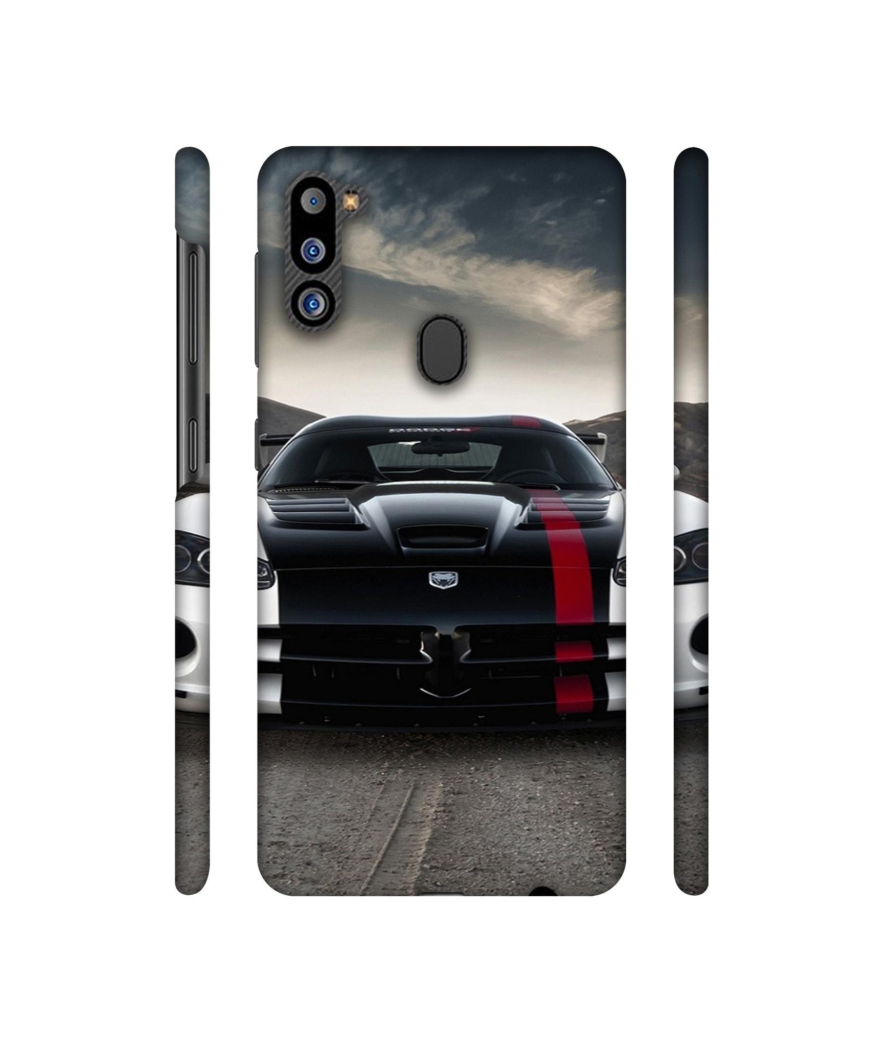 Sports Car Pattern Designer Hard Back Cover for Samsung Galaxy M21 2021 Edition