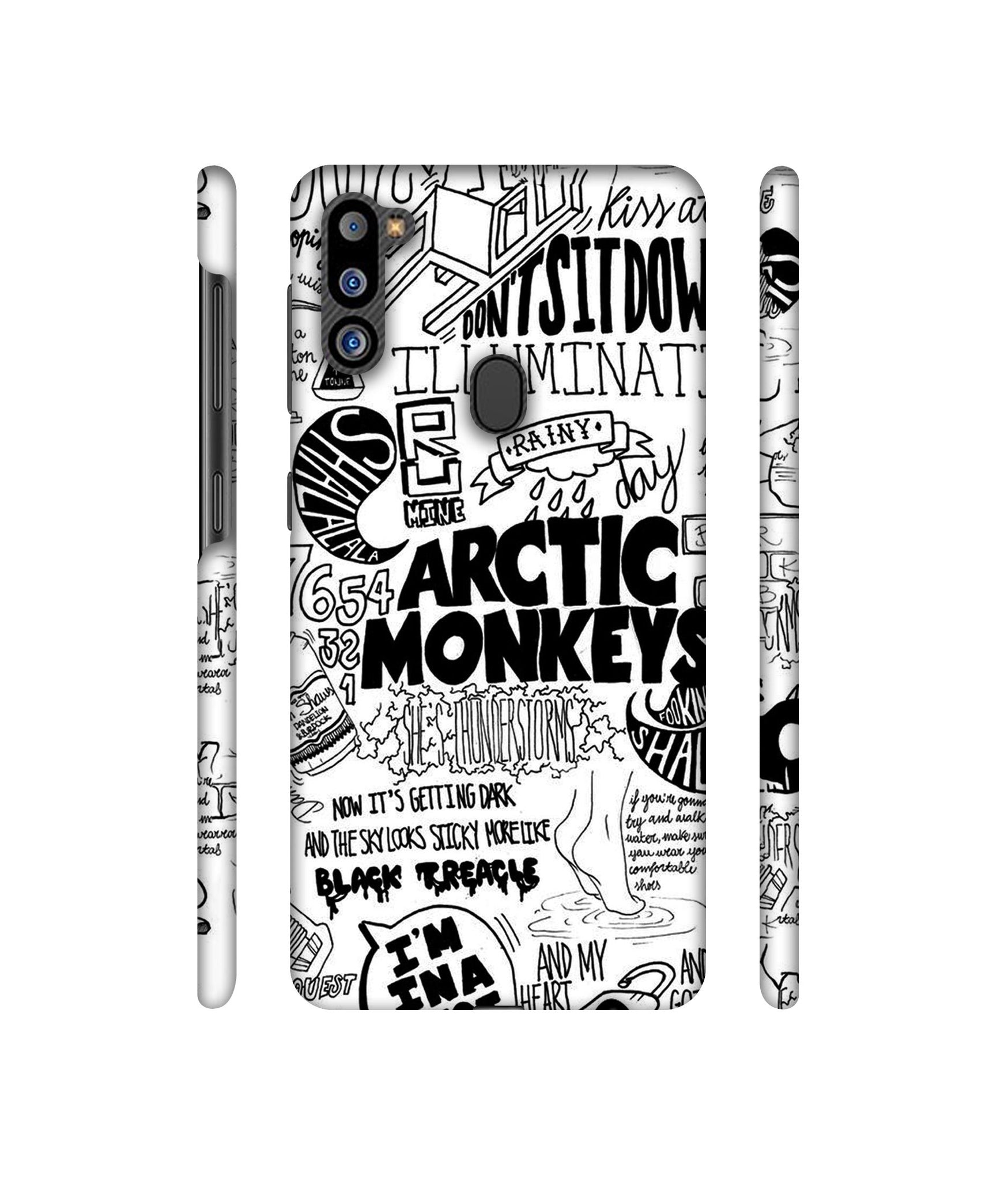 Arctic Monkeys Pattern Designer Hard Back Cover for Samsung Galaxy M21 2021 Edition