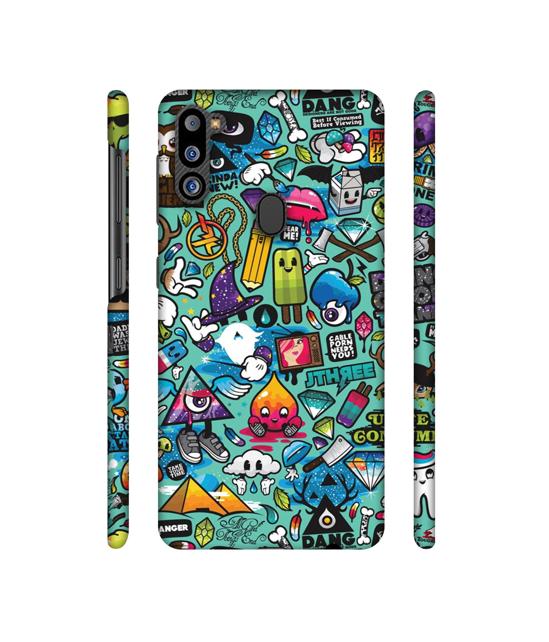 Crazy Designer Hard Back Cover for Samsung Galaxy M21 2021 Edition