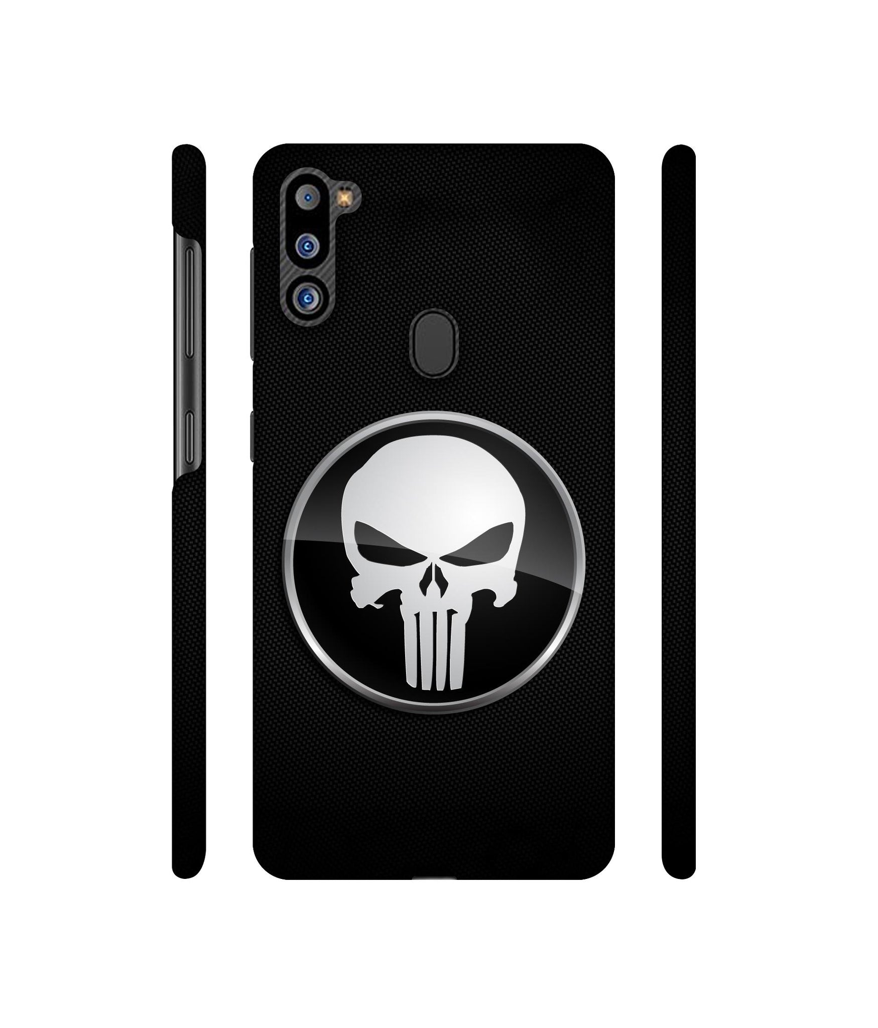 Skull Pattern Designer Hard Back Cover for Samsung Galaxy M21 2021 Edition