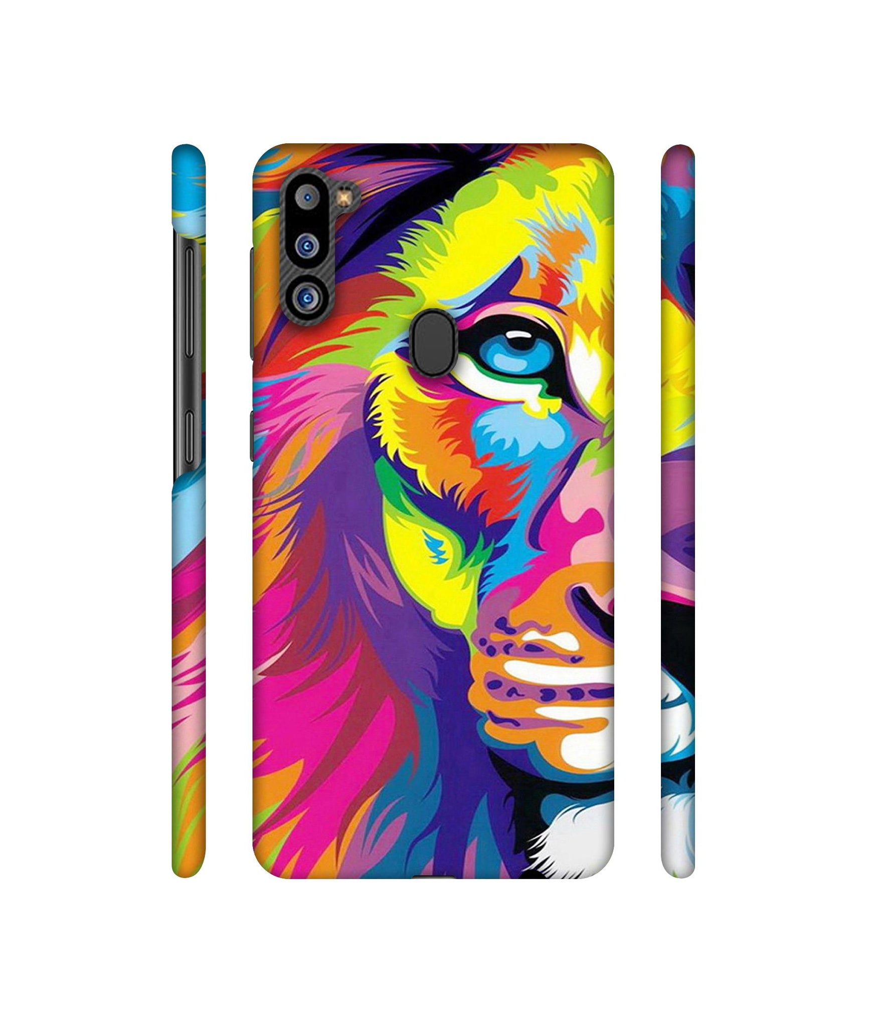 Lion Designer Hard Back Cover for Samsung Galaxy M21 2021 Edition