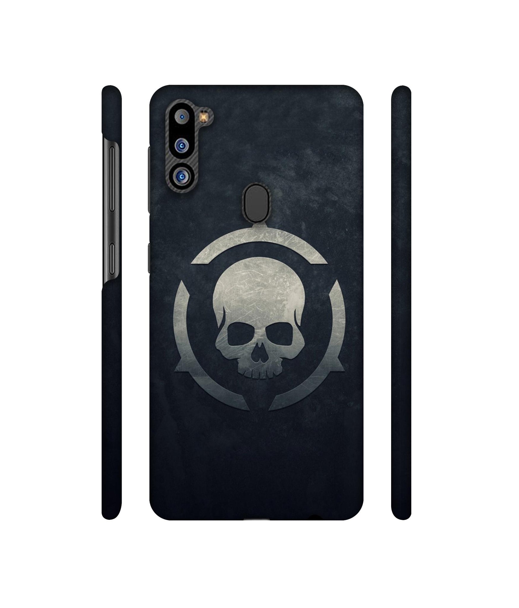 Skull Pattern Print Designer Hard Back Cover for Samsung Galaxy M21 2021 Edition