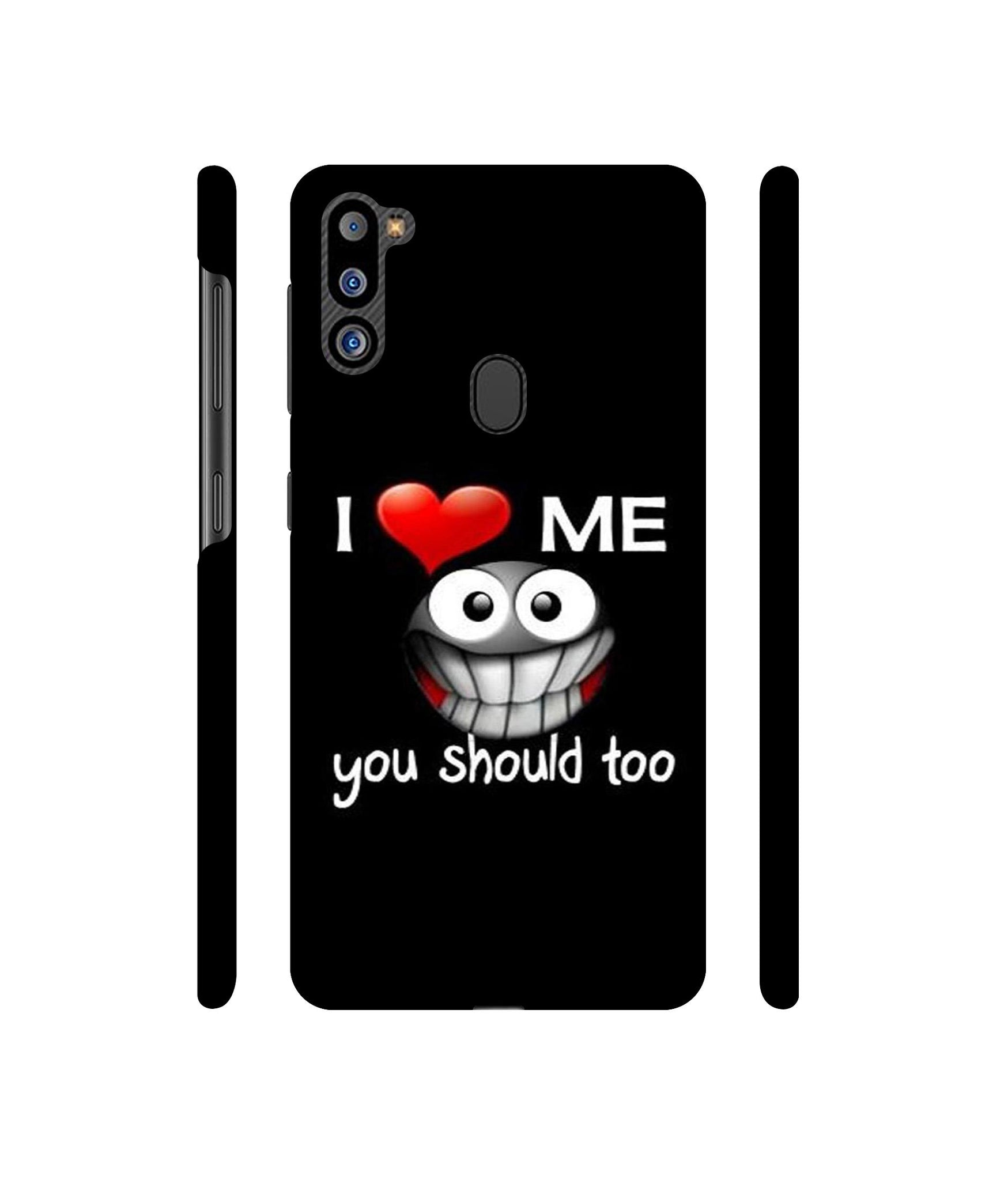 I Love Me Quotes Designer Hard Back Cover for Samsung Galaxy M21 2021 Edition