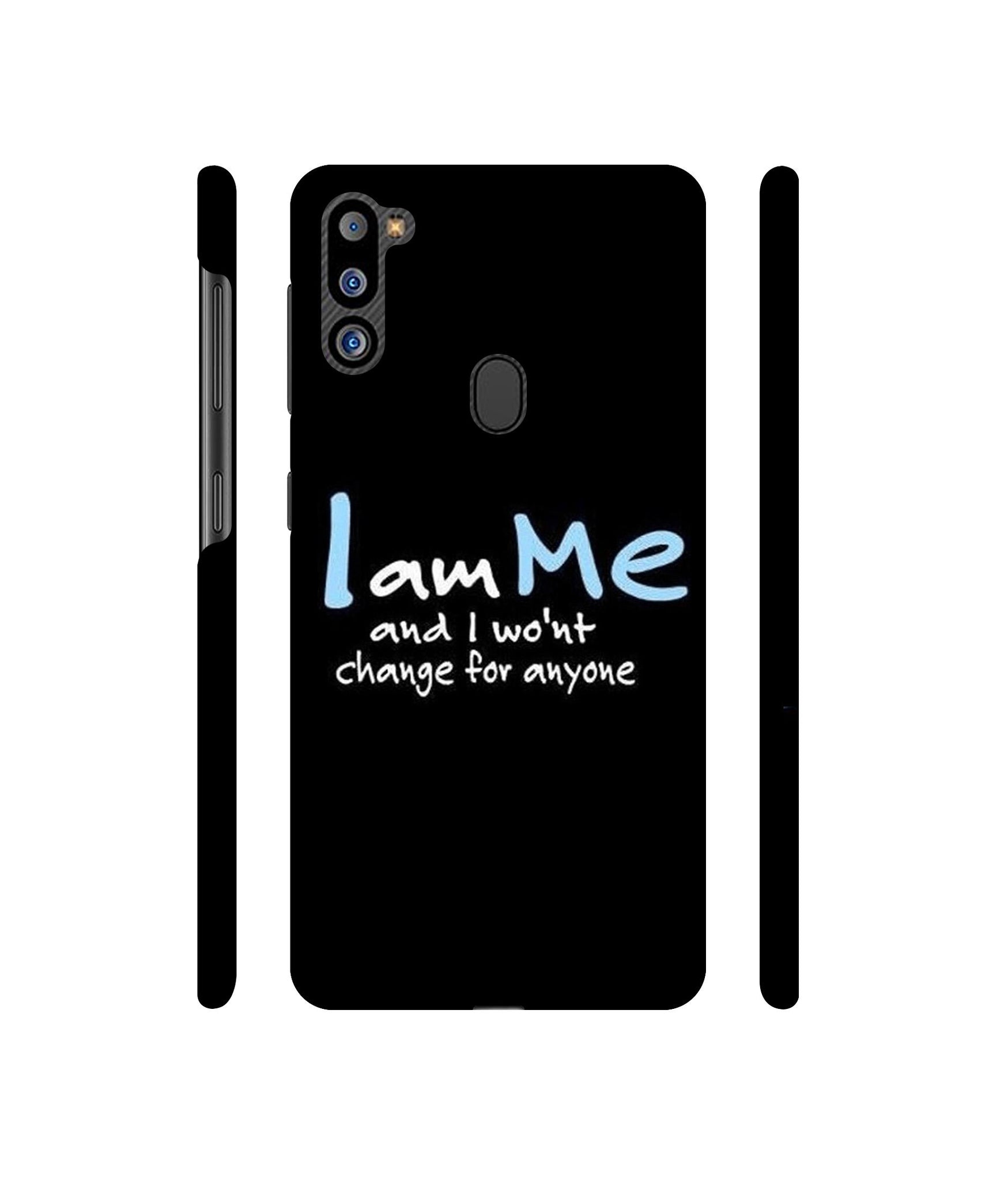 I Am Me Quotes Designer Hard Back Cover for Samsung Galaxy M21 2021 Edition