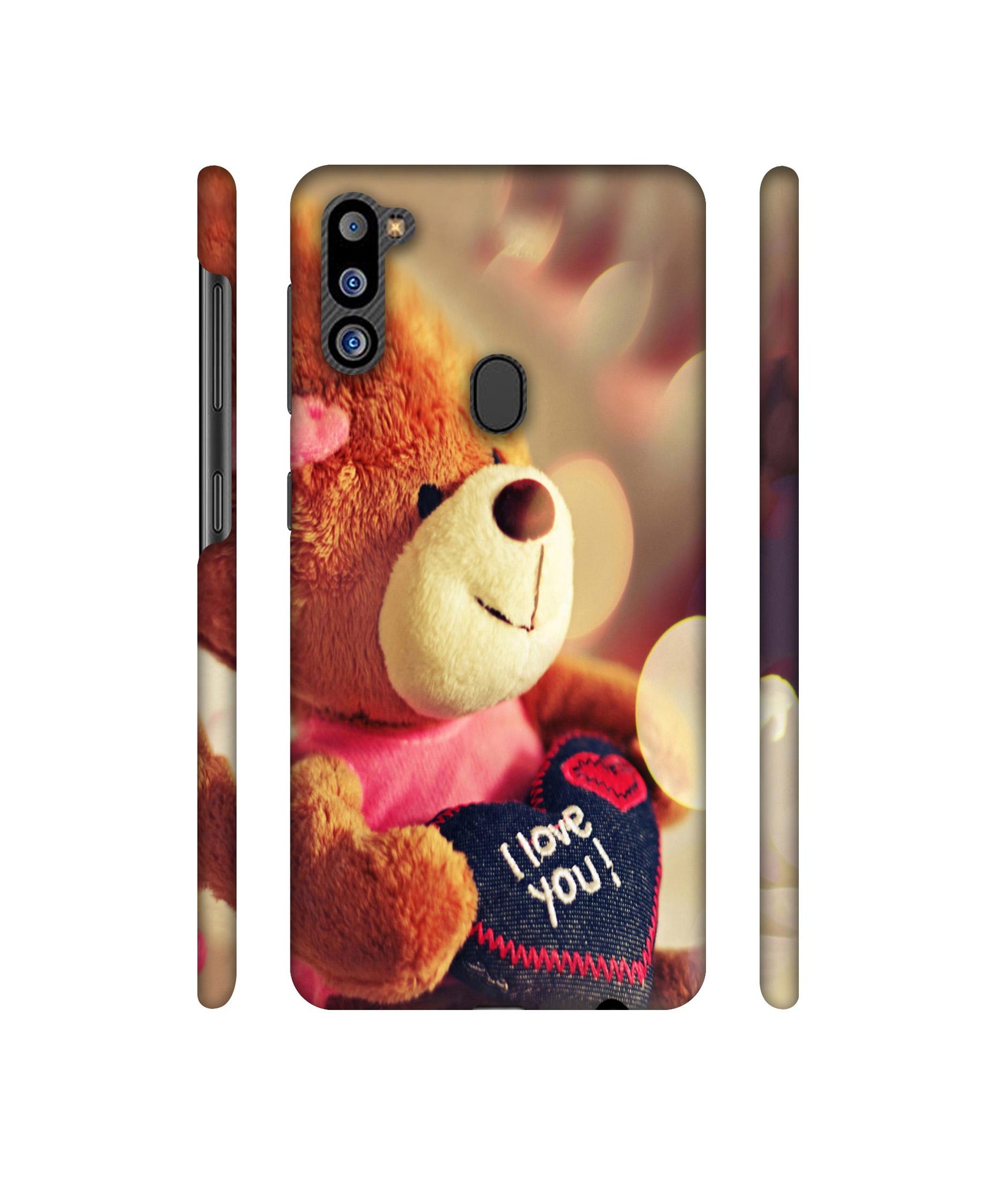 Teddy Bear Designer Hard Back Cover for Samsung Galaxy M21 2021 Edition