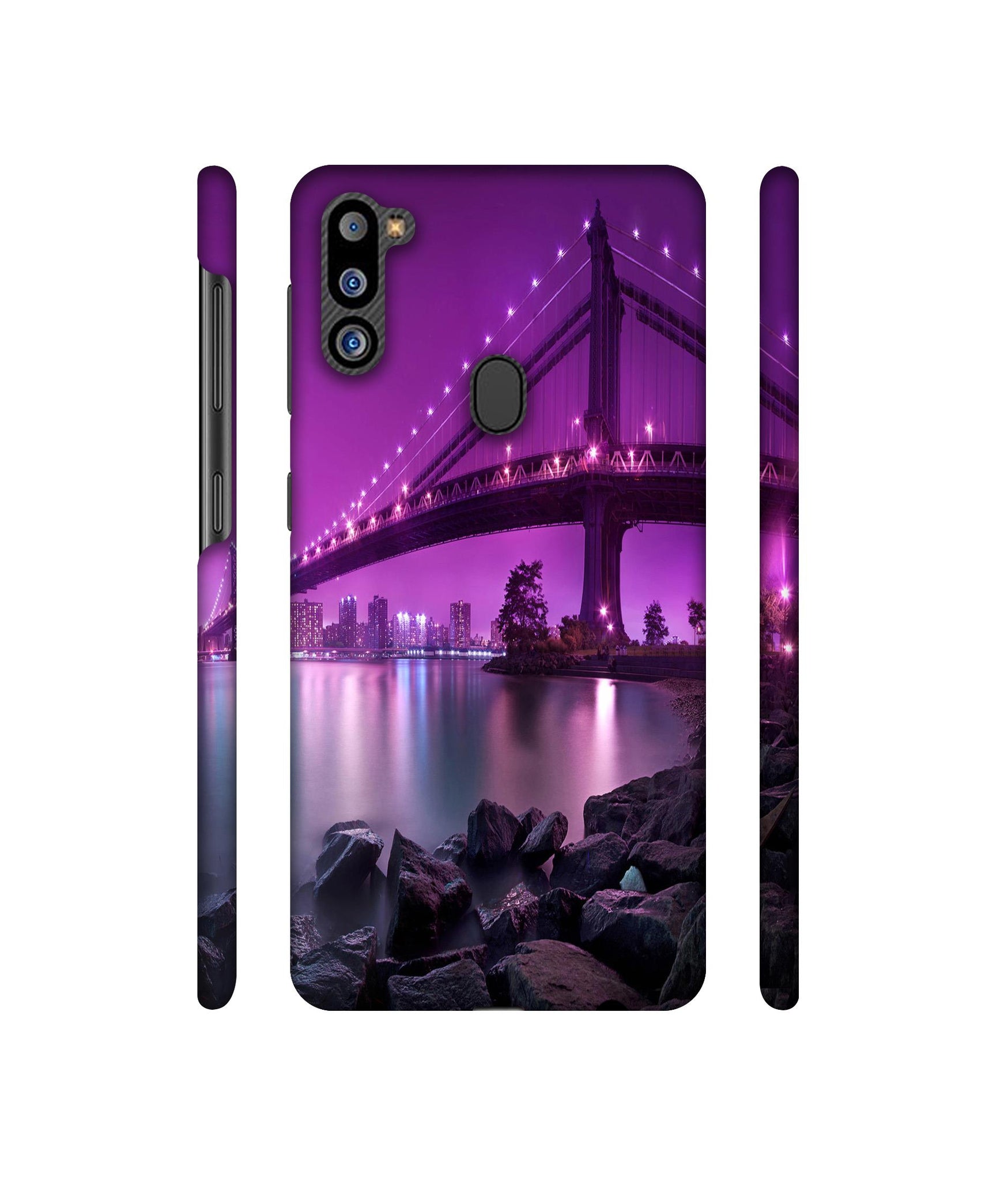 Manhattan Bridge Designer Hard Back Cover for Samsung Galaxy M21 2021 Edition