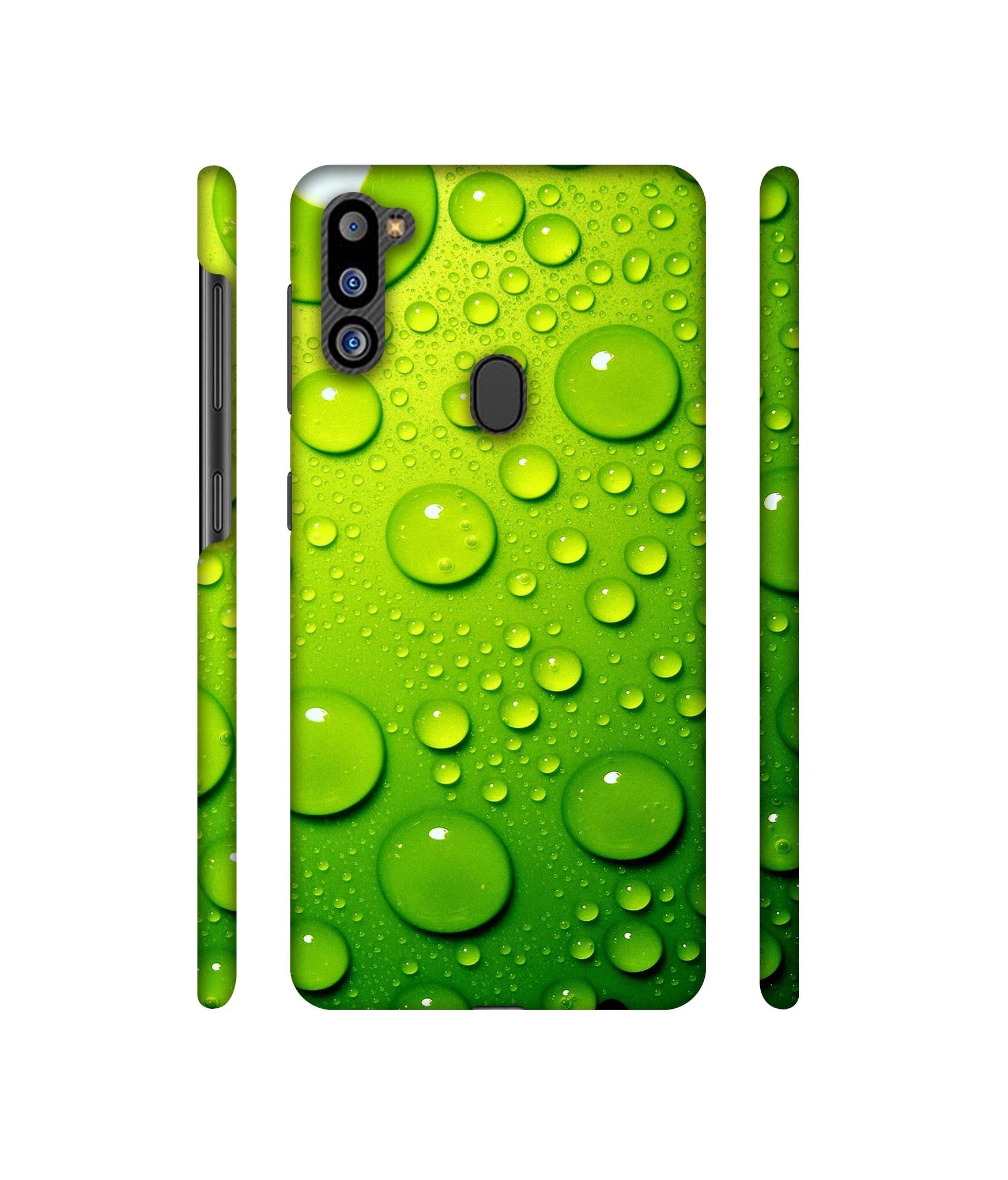 Green Bubbles Designer Hard Back Cover for Samsung Galaxy M21 2021 Edition