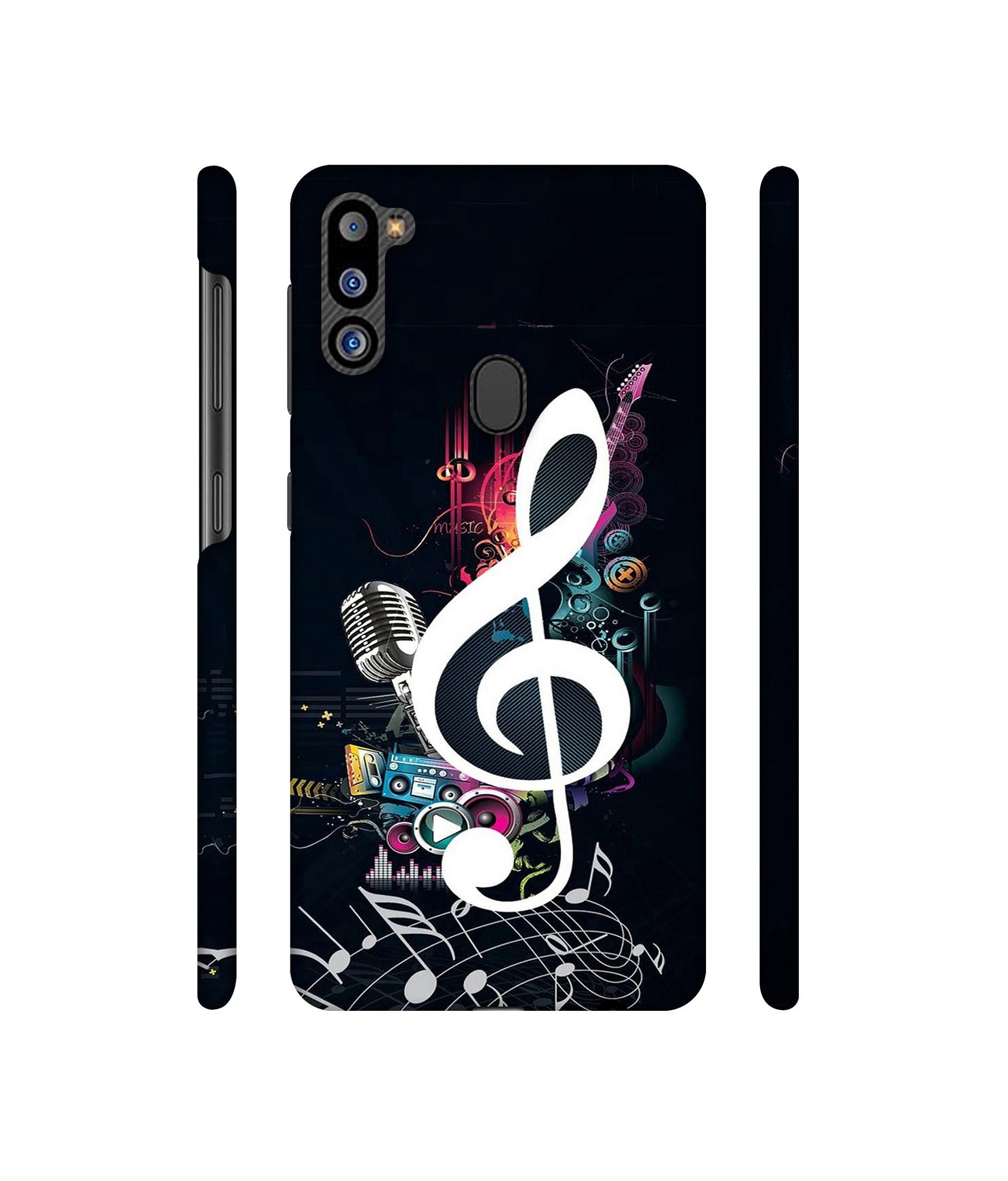 Mike and Music Designer Hard Back Cover for Samsung Galaxy M21 2021 Edition