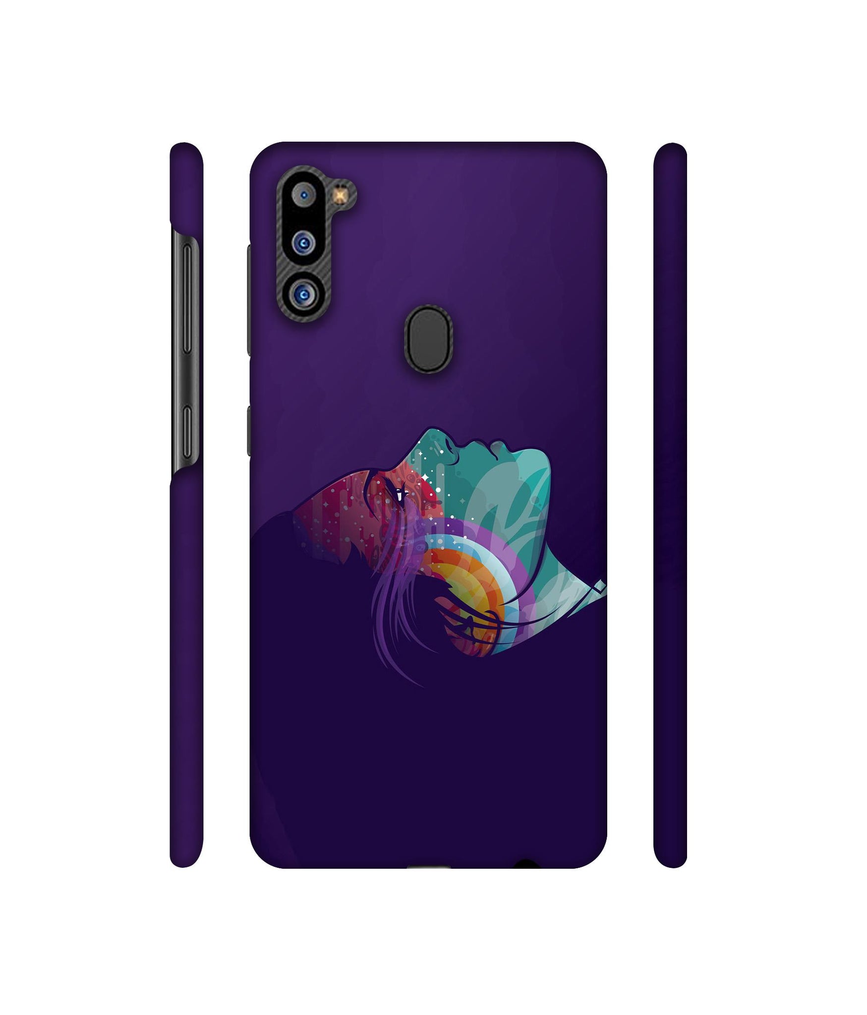 Vector Girl Designer Hard Back Cover for Samsung Galaxy M21 2021 Edition