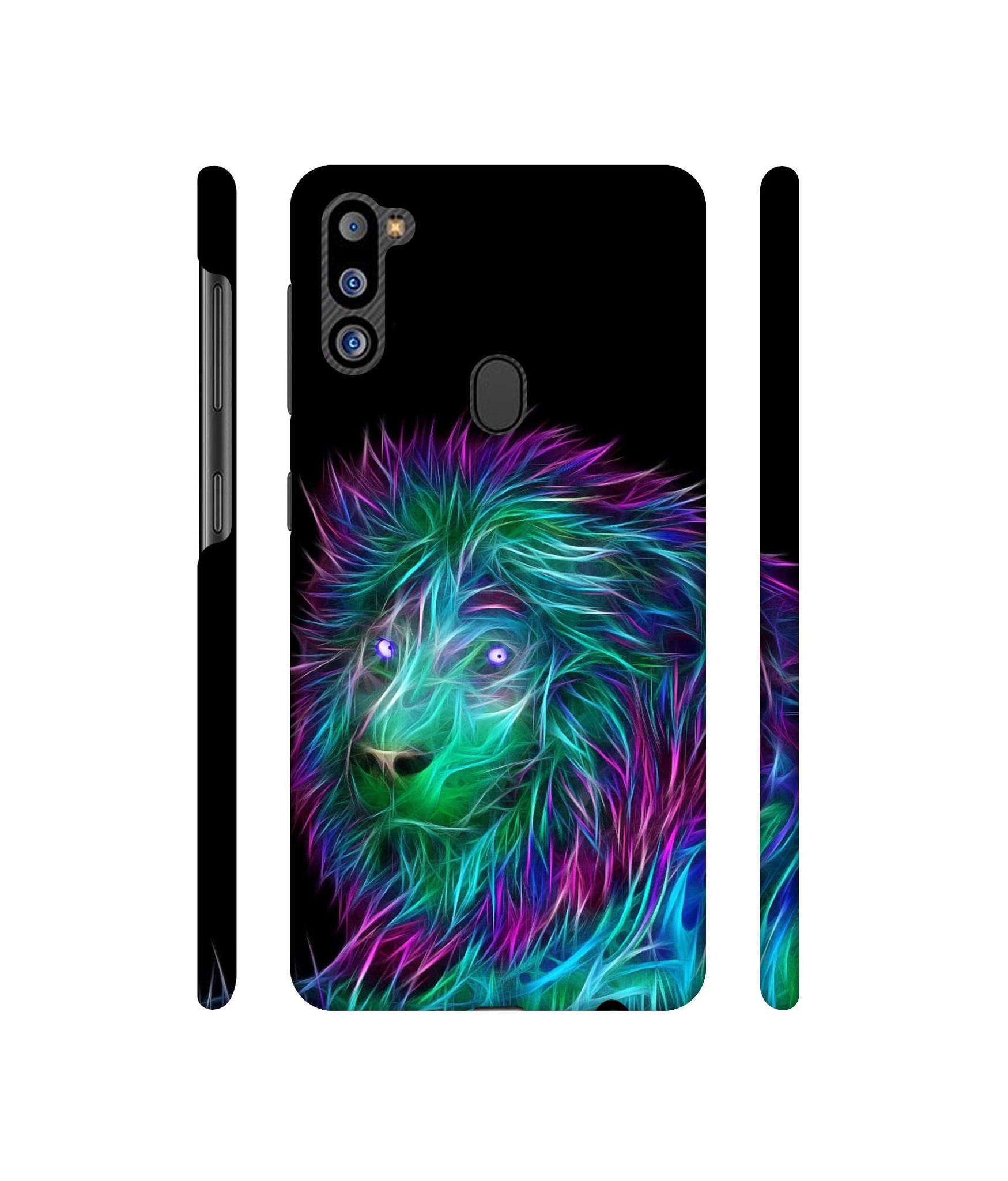 3D Lion Designer Hard Back Cover for Samsung Galaxy M21 2021 Edition