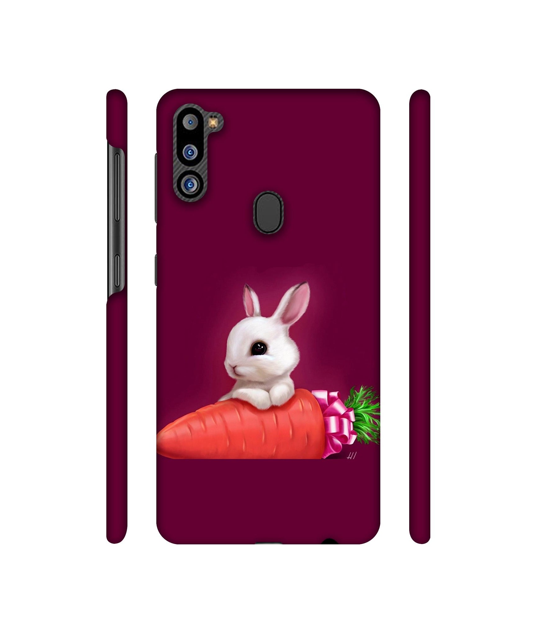 Bunny With Carrot Designer Hard Back Cover for Samsung Galaxy M21 2021 Edition