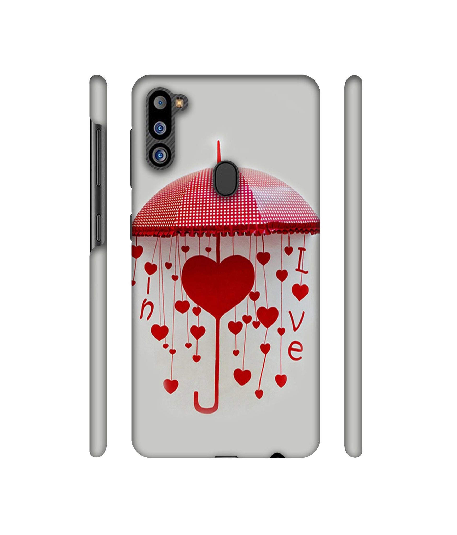 Love Heart Designer Hard Back Cover for Samsung Galaxy M21 2021 Edition