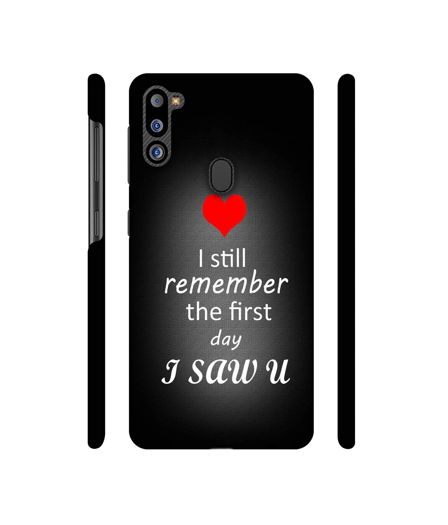 I Saw You Heart Designer Hard Back Cover for Samsung Galaxy M21 2021 Edition