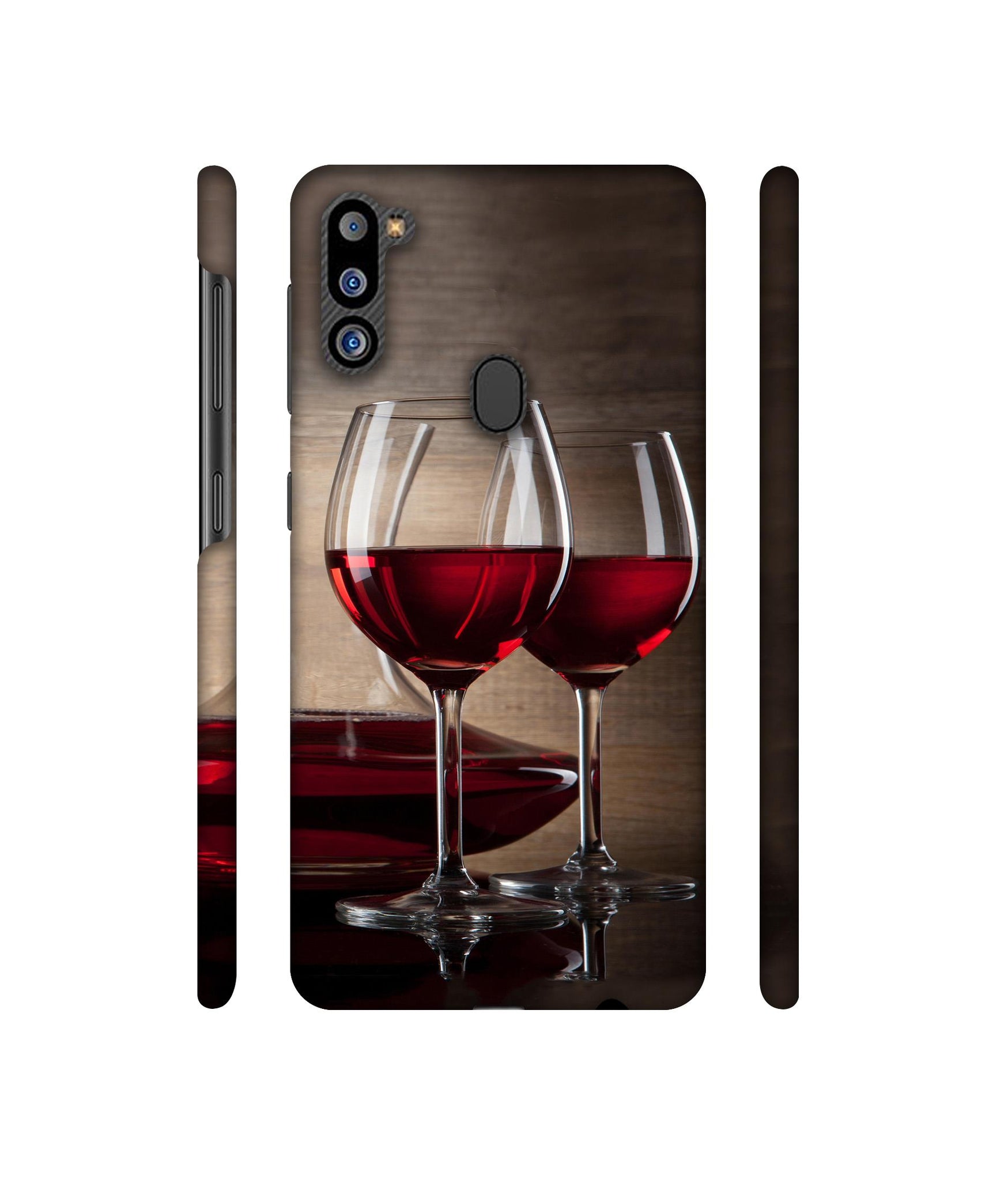 Wine Glass Designer Hard Back Cover for Samsung Galaxy M21 2021 Edition