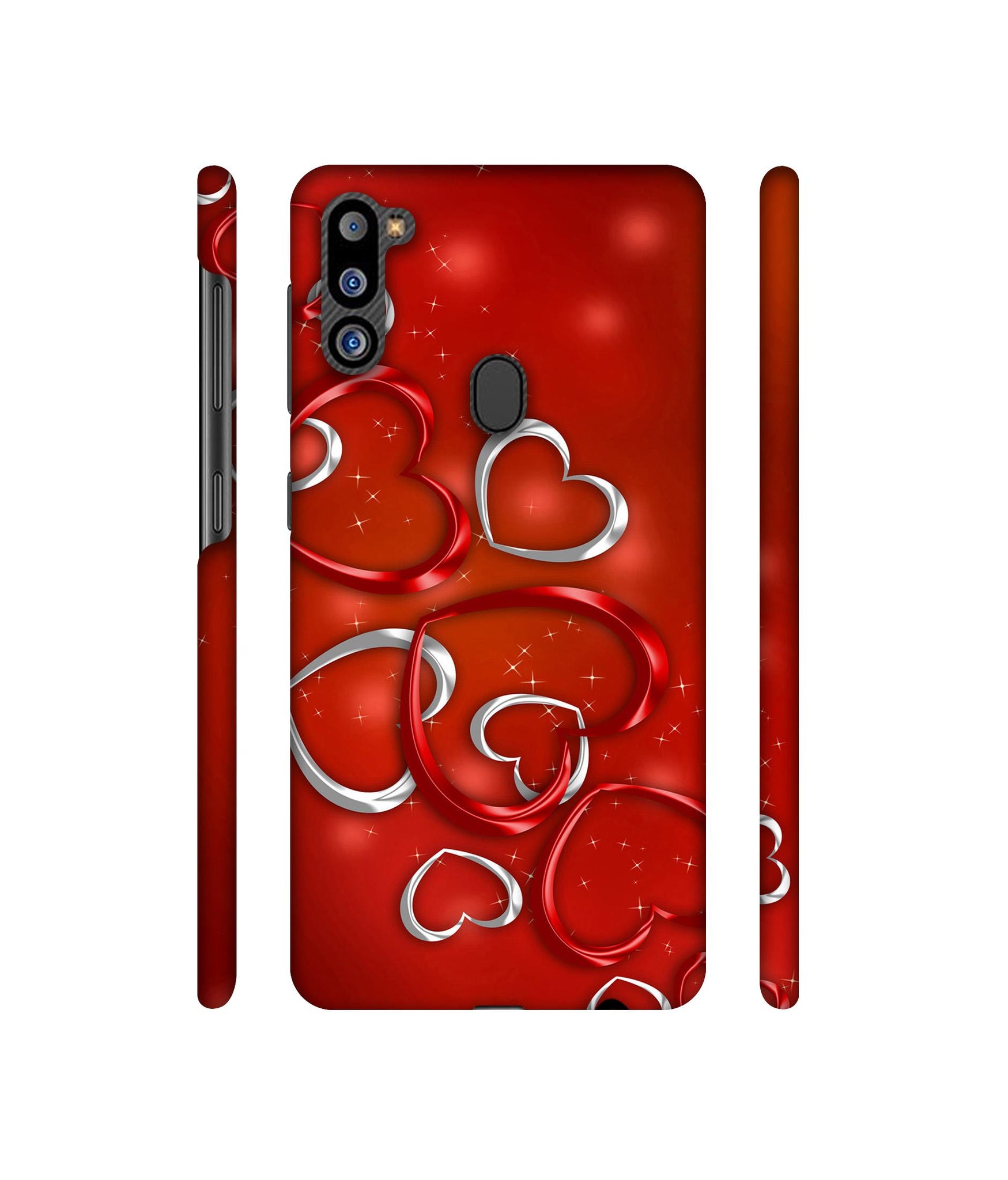 Hearts Designer Hard Back Cover for Samsung Galaxy M21 2021 Edition