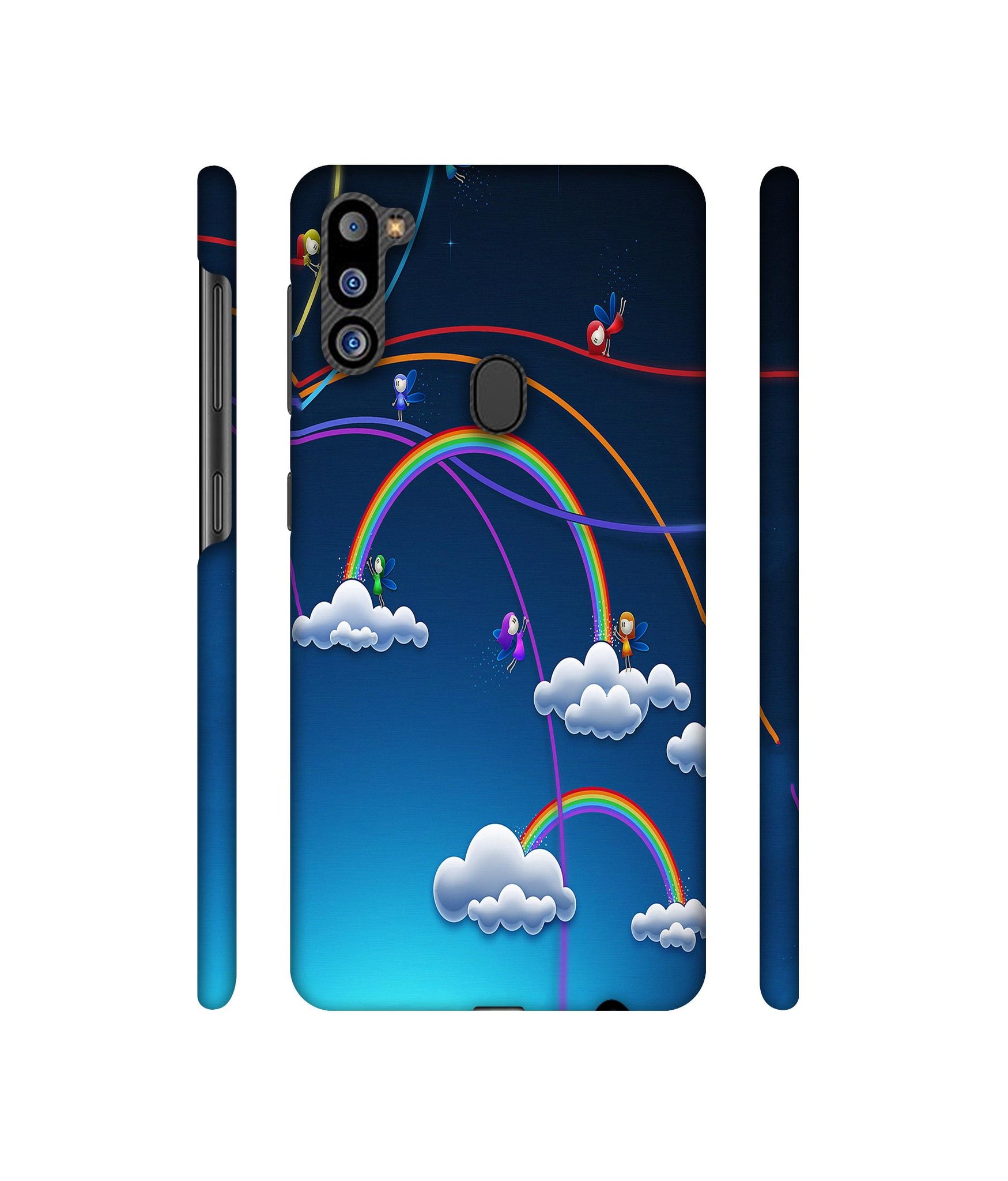 Rainbow Designer Hard Back Cover for Samsung Galaxy M21 2021 Edition